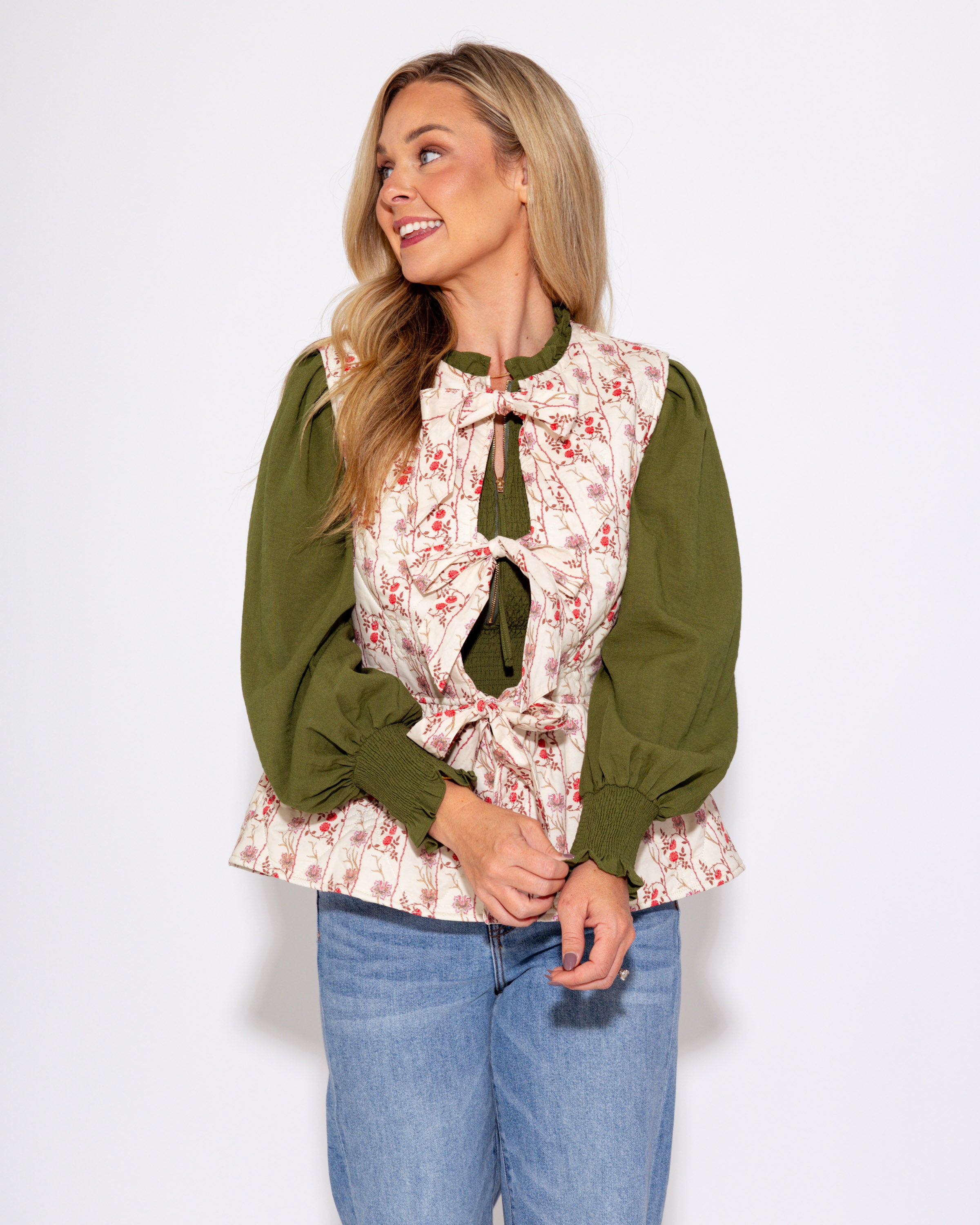 The Bloom & Bow Vest