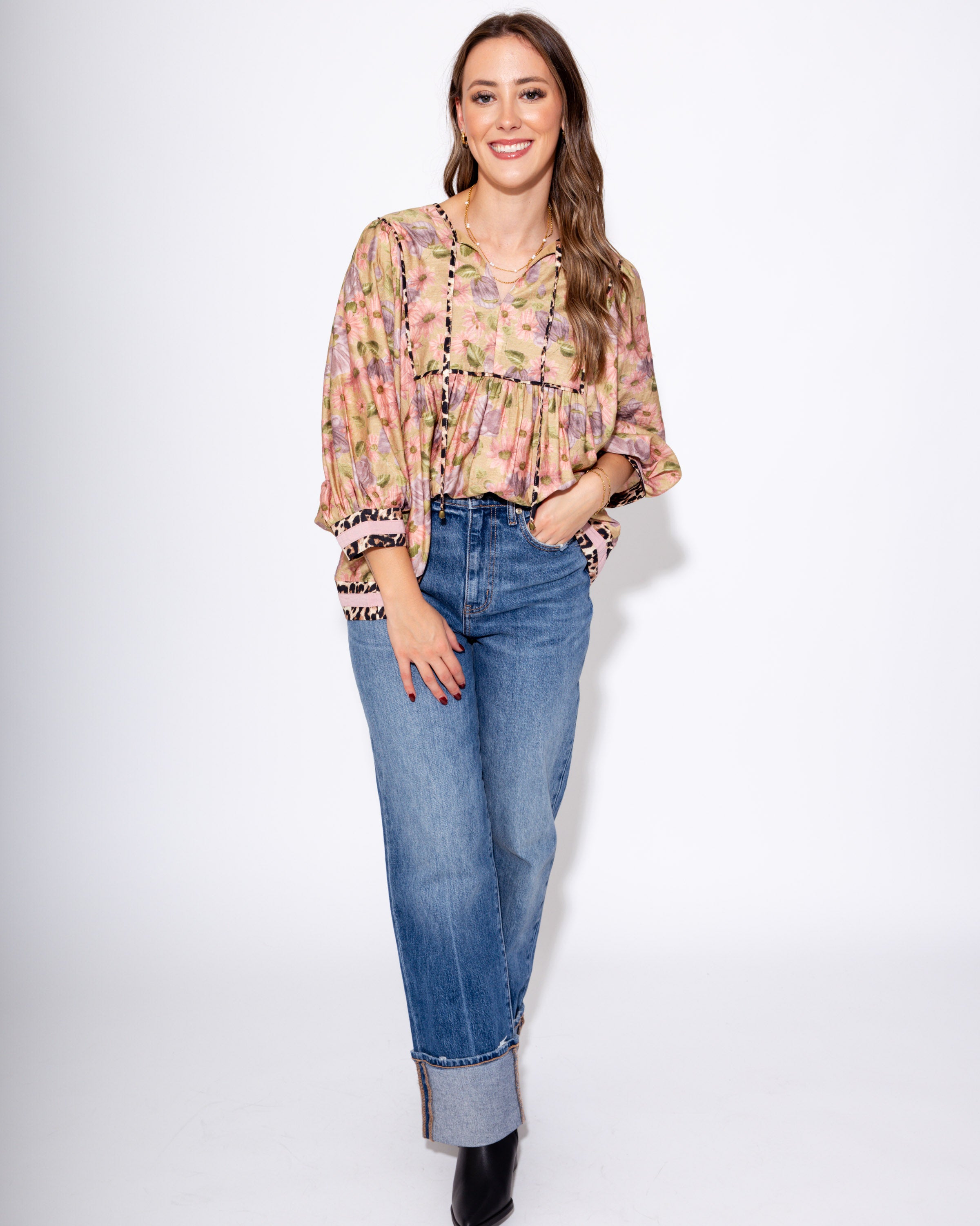 The Vintage Leopard Edge Top