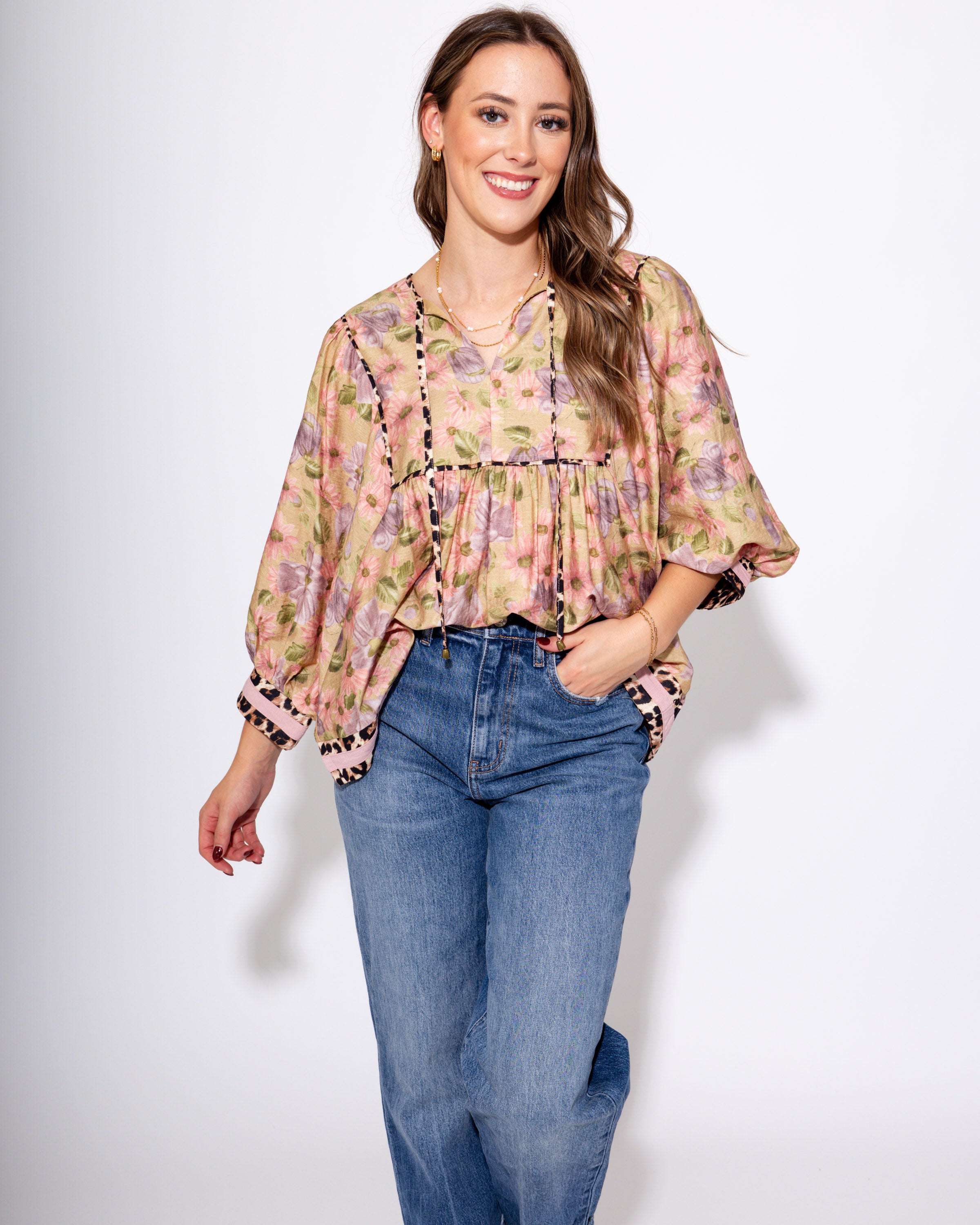 The Vintage Leopard Edge Top