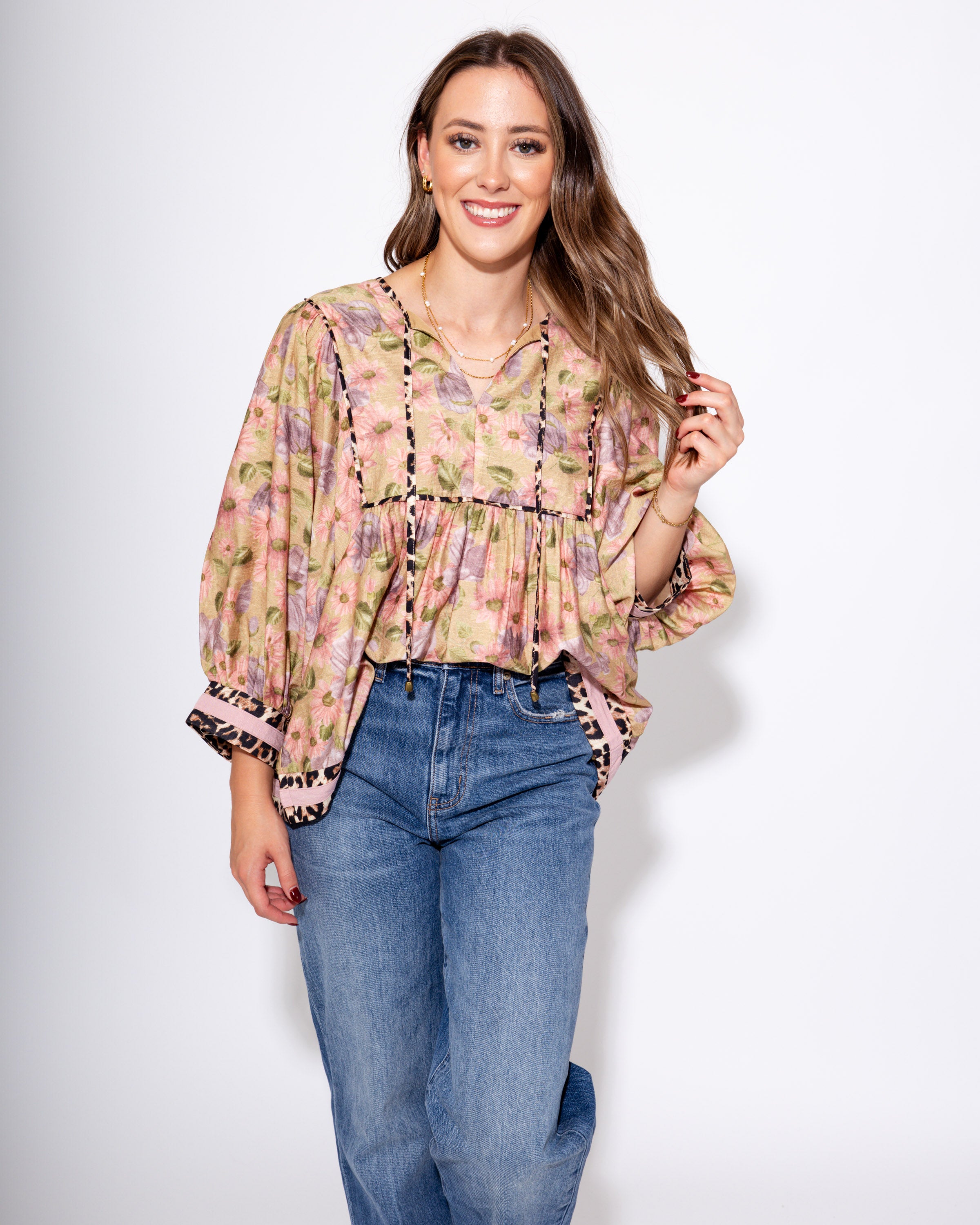 The Vintage Leopard Edge Top