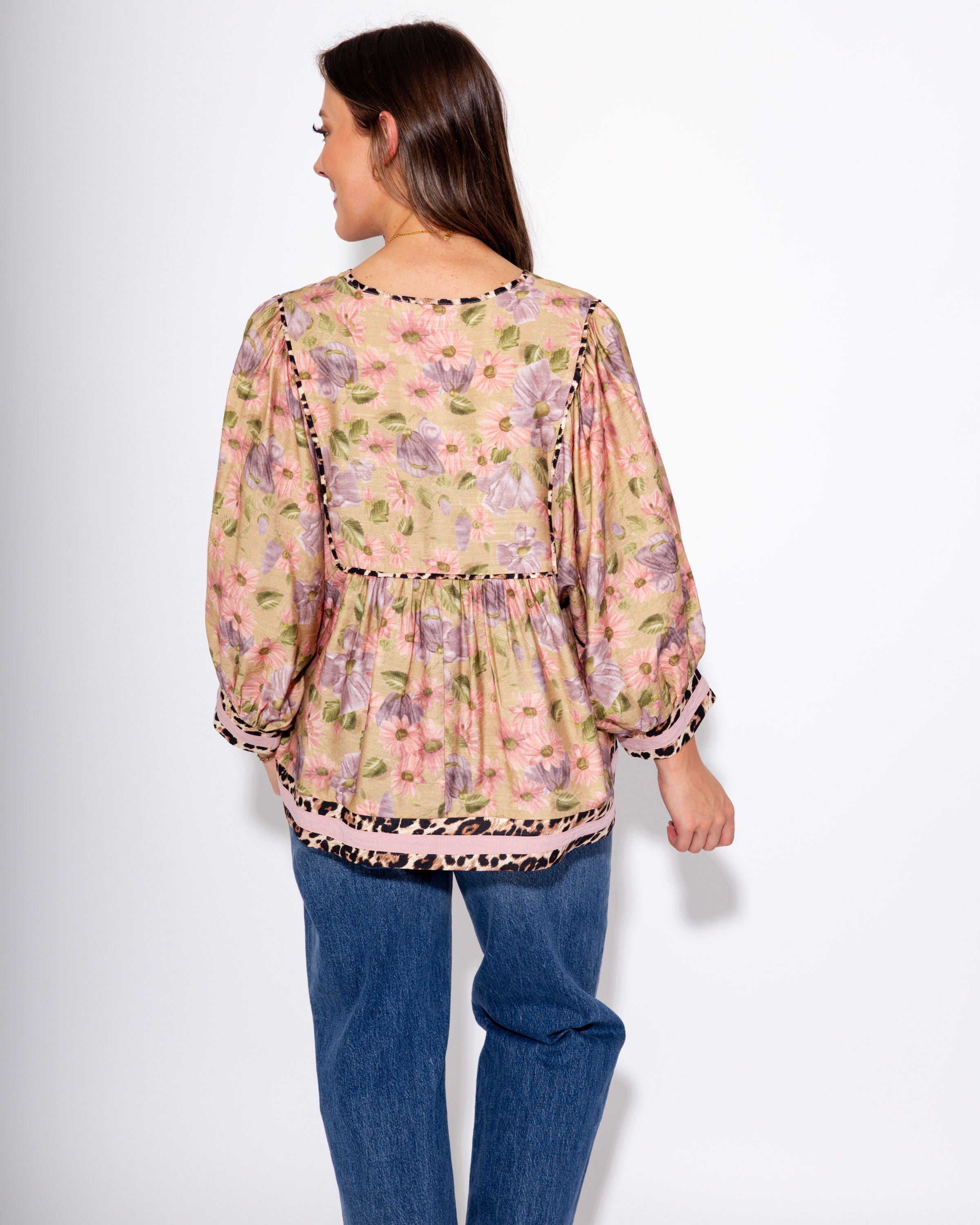 The Vintage Leopard Edge Top