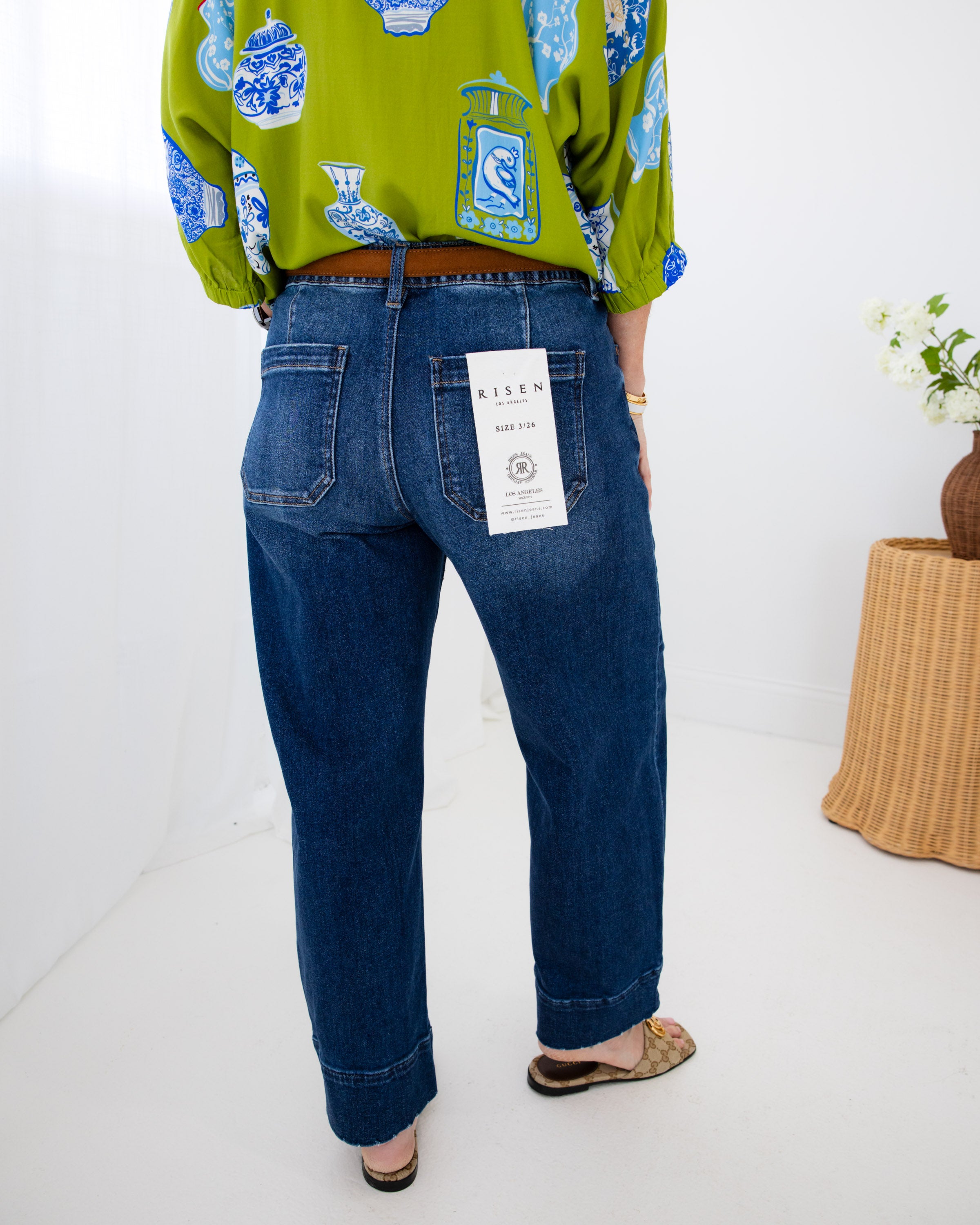 Risen | Slouchy Cropped Barrel Jeans