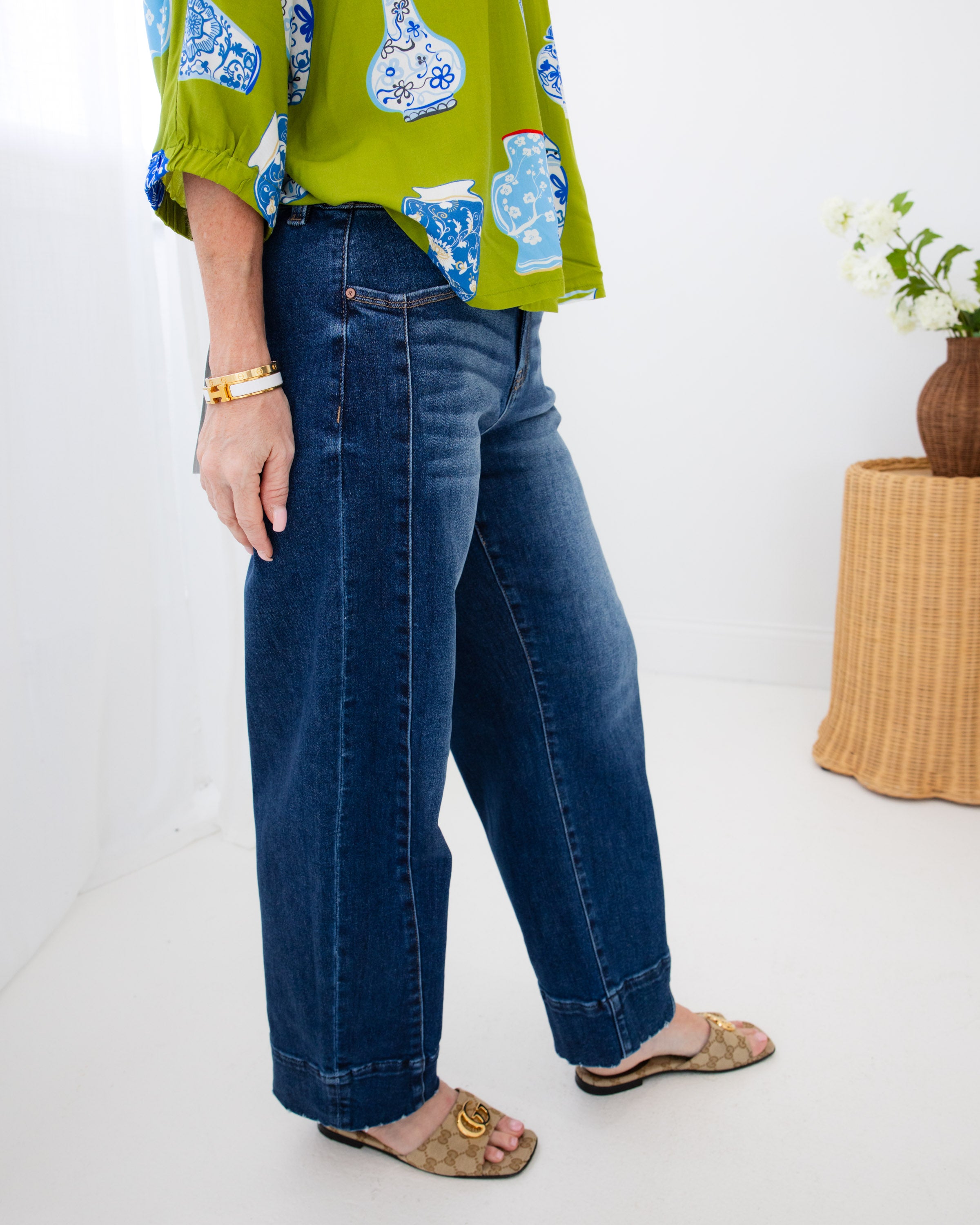 Risen | Slouchy Cropped Barrel Jeans