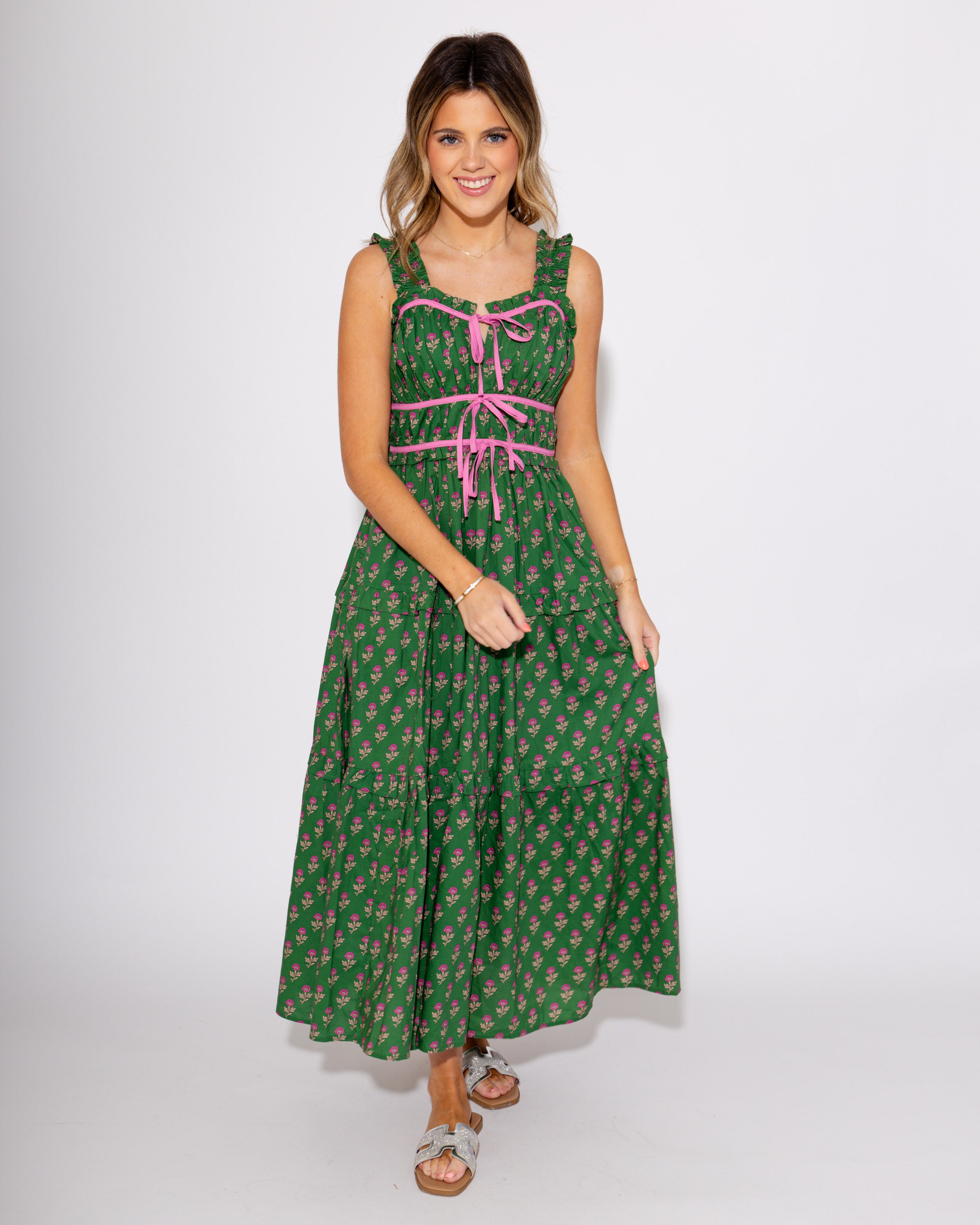 The Bow Bloom Midi Dress