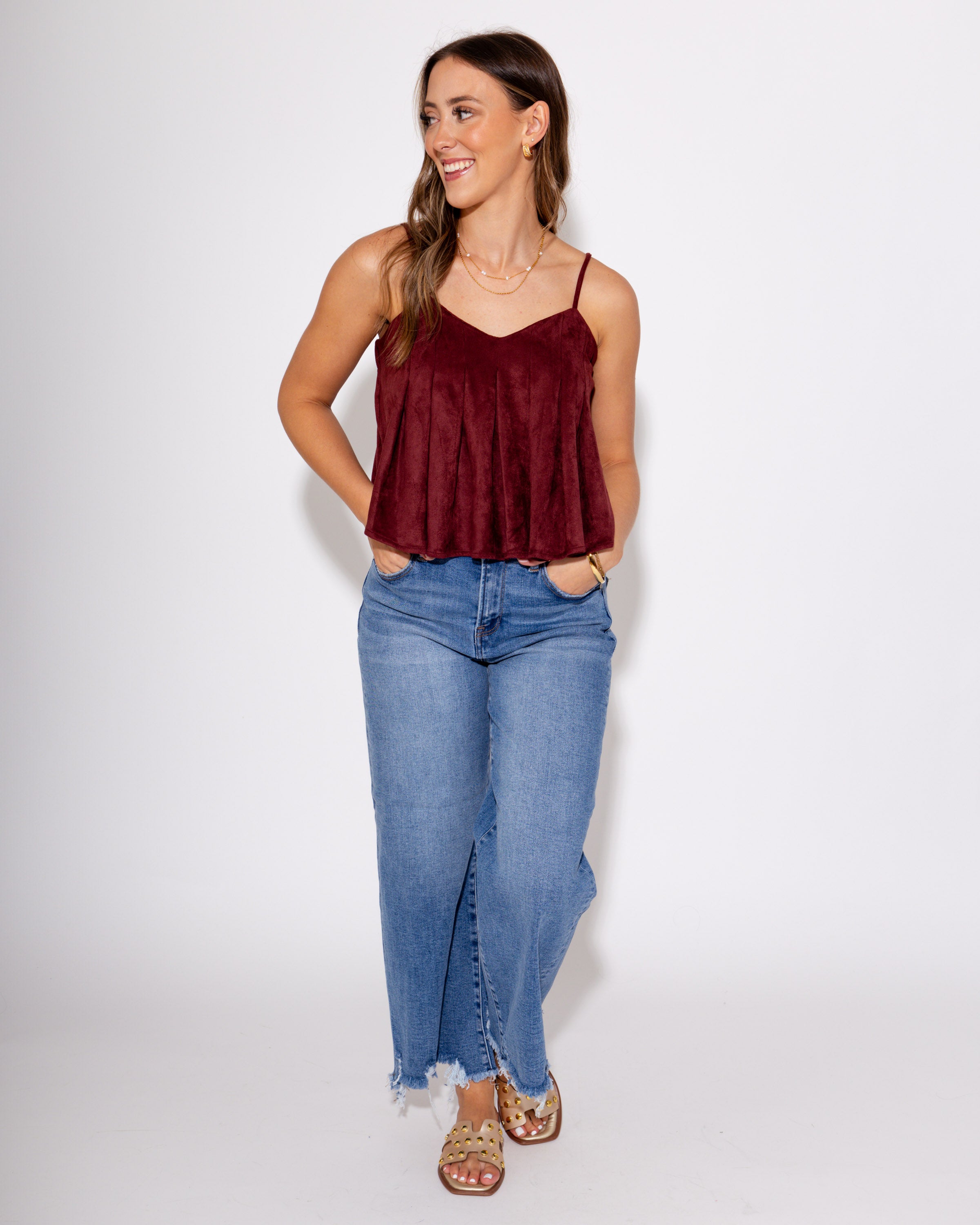 The Pleated Luxe Tank