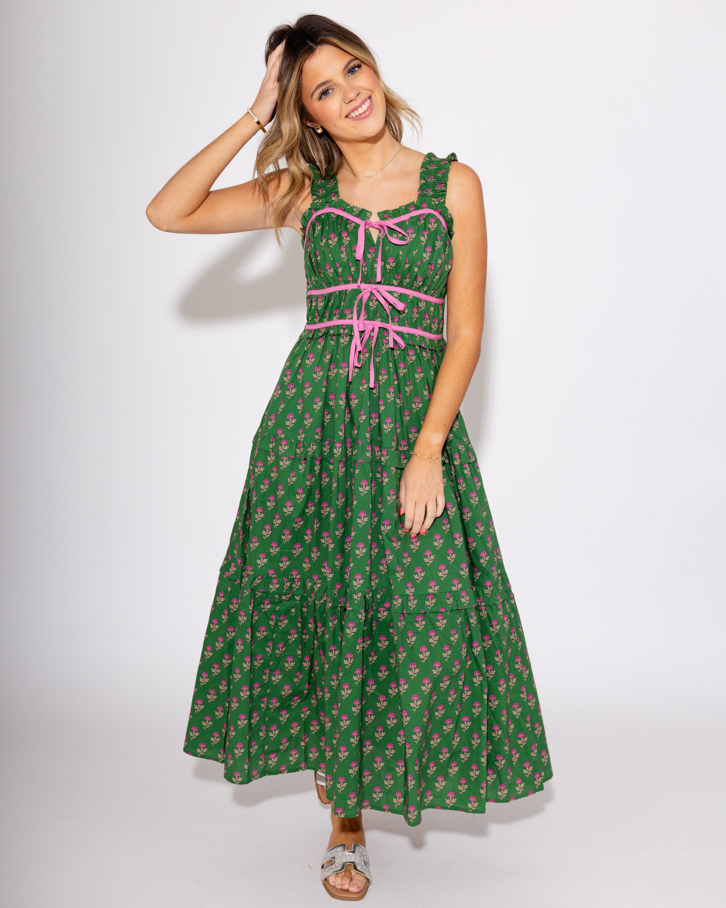 The Bow Bloom Midi Dress