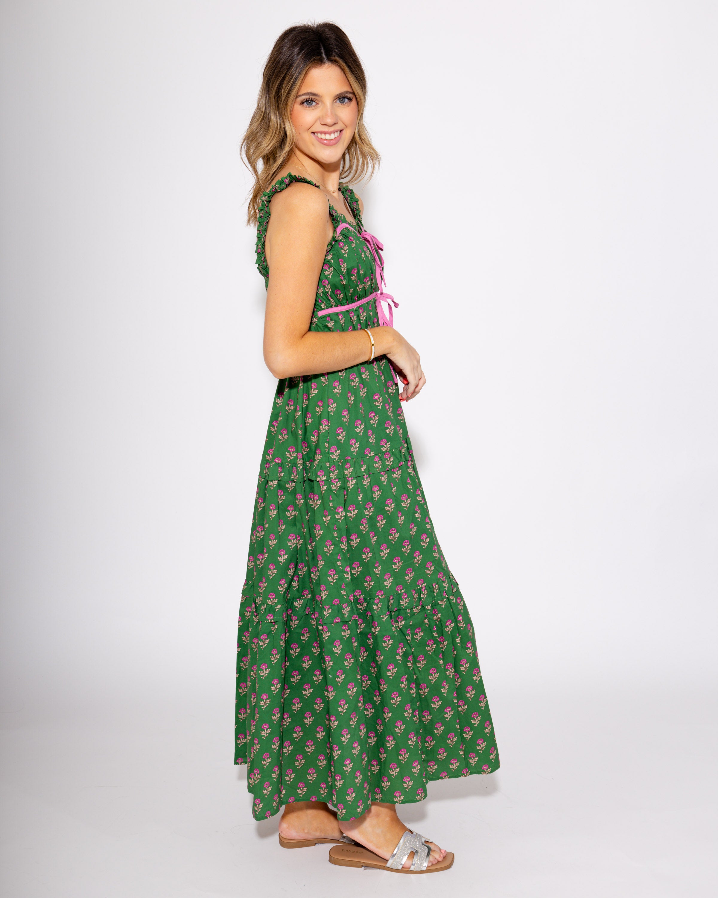 The Bow Bloom Midi Dress