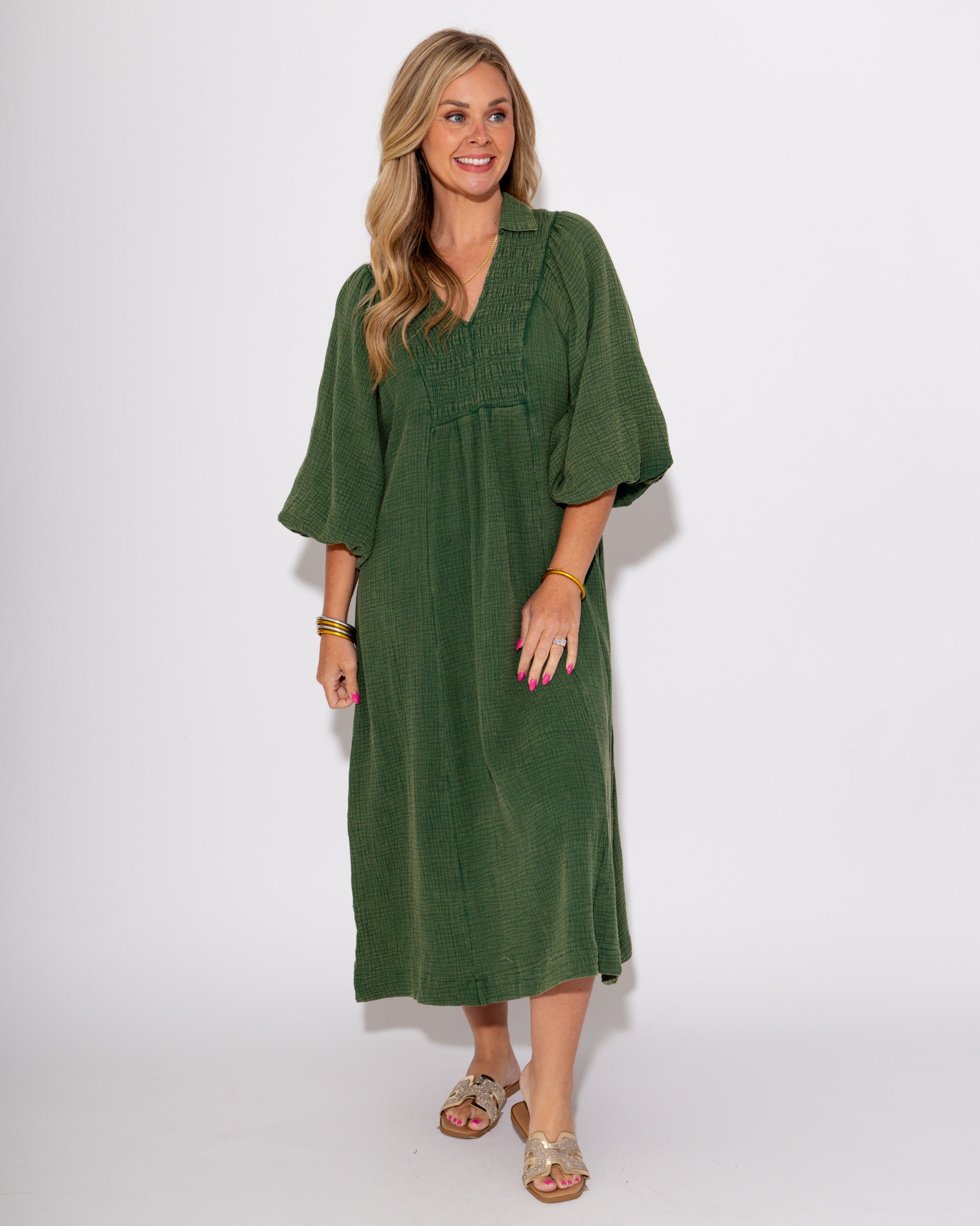The Olive & Ease Midi Dress