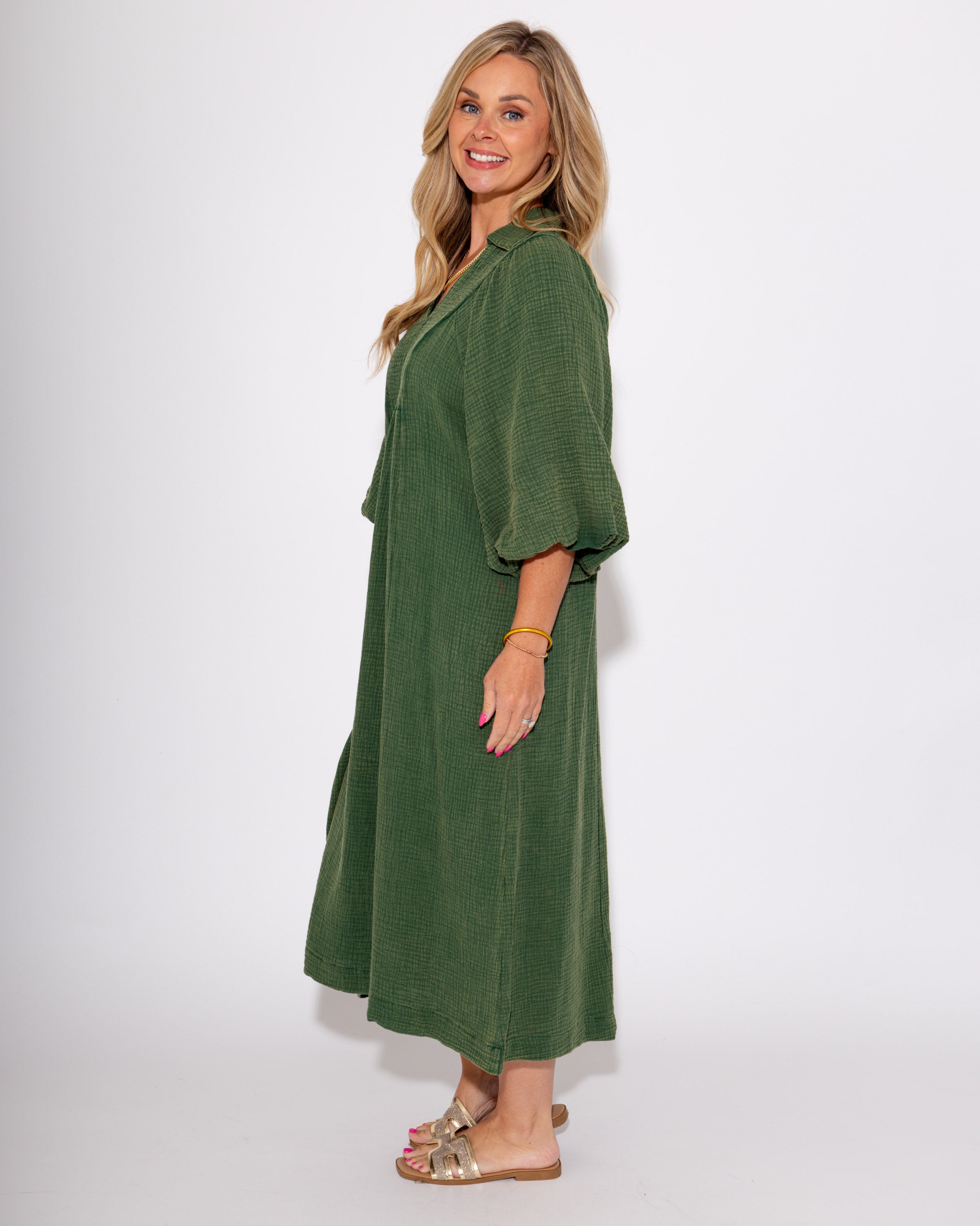 The Olive & Ease Midi Dress