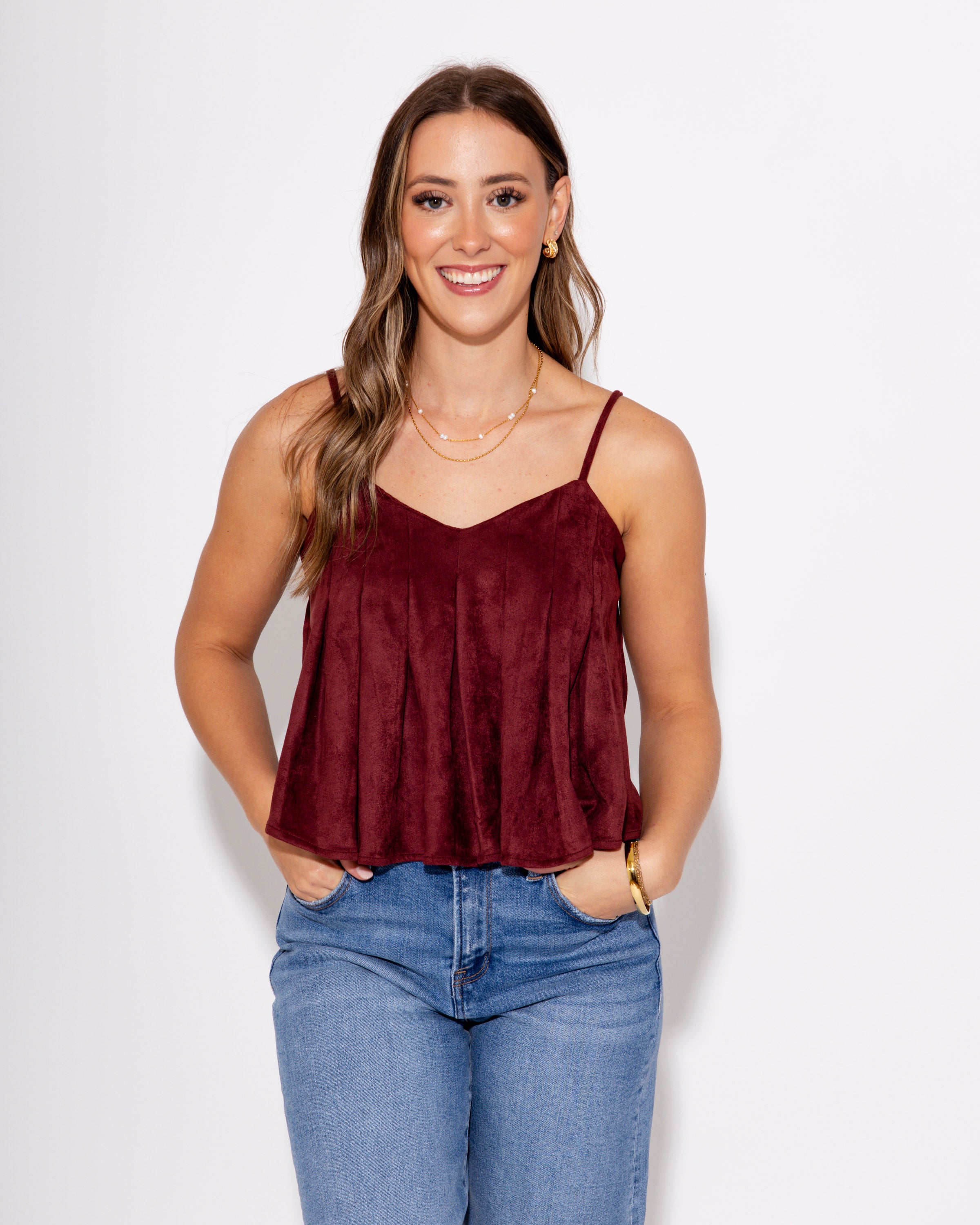 The Pleated Luxe Tank
