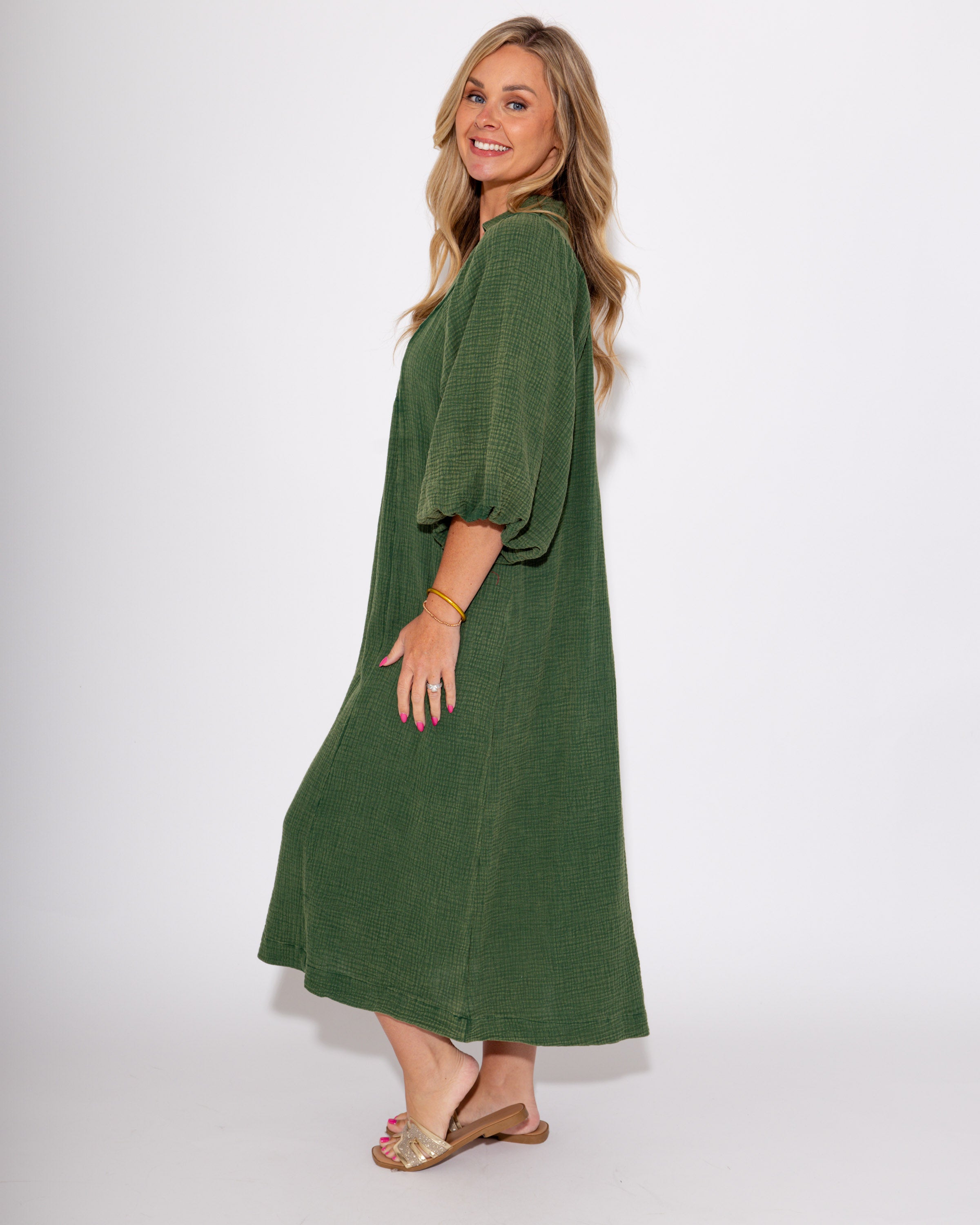 The Olive & Ease Midi Dress
