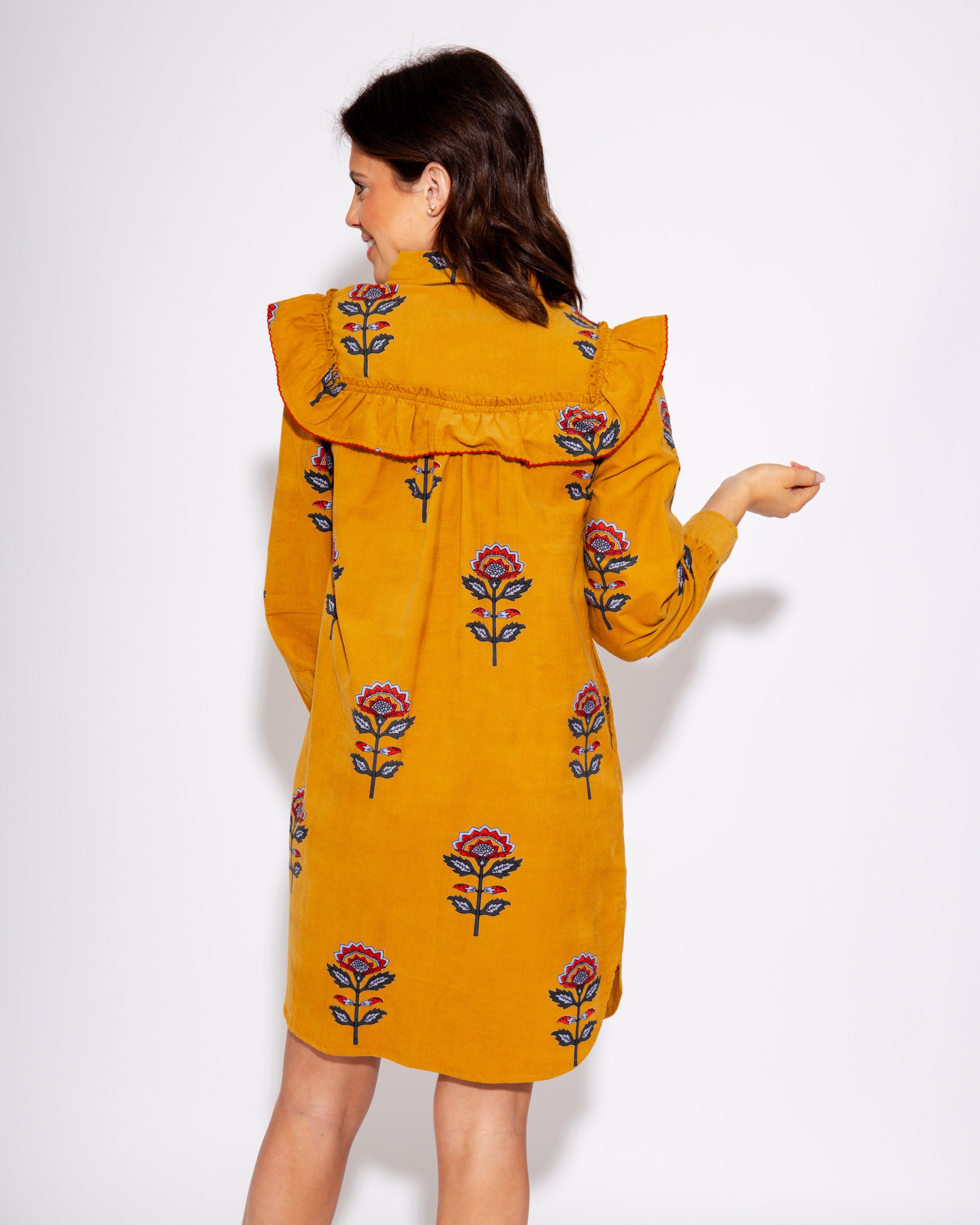 Ivy Jane | Ruffled Yoke Shirt Dress