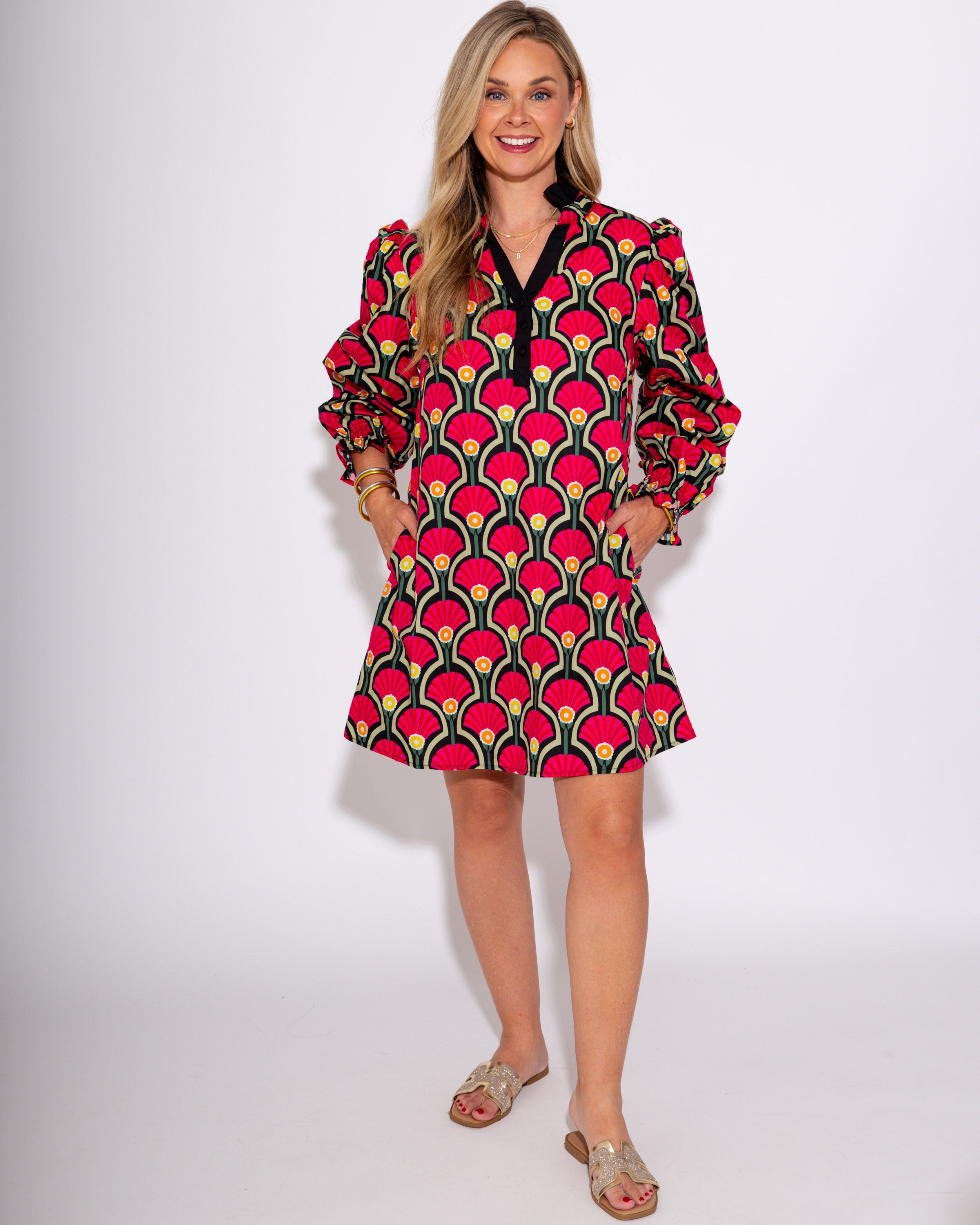 Bold Bloom Mini Dress