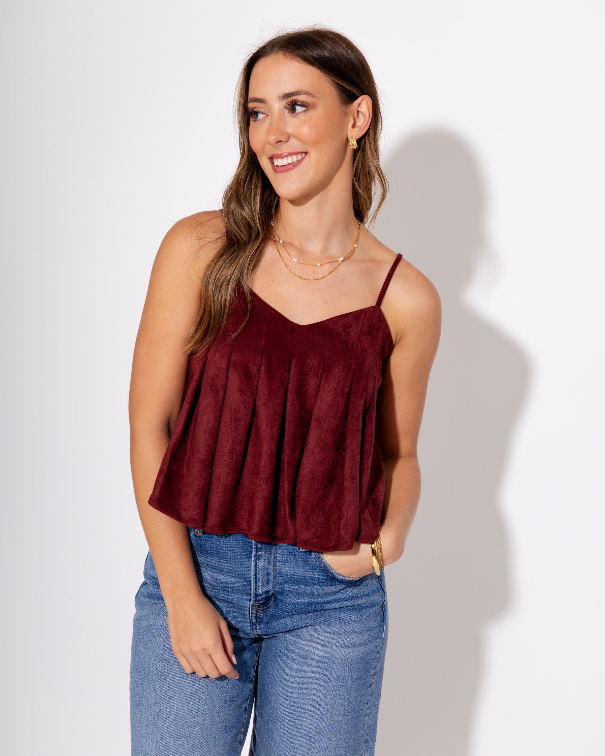 The Pleated Luxe Tank