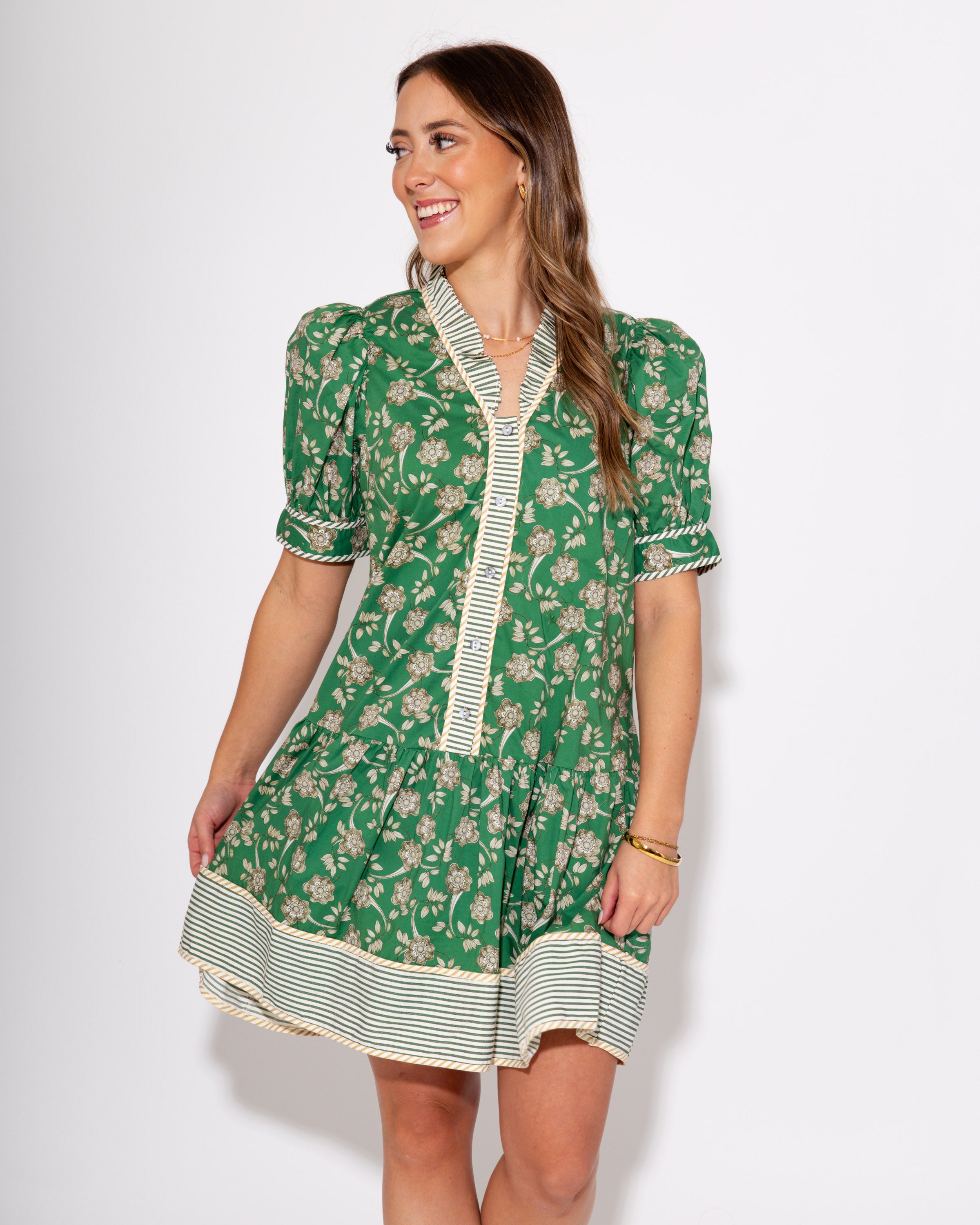 The Striped Border Garden Dress