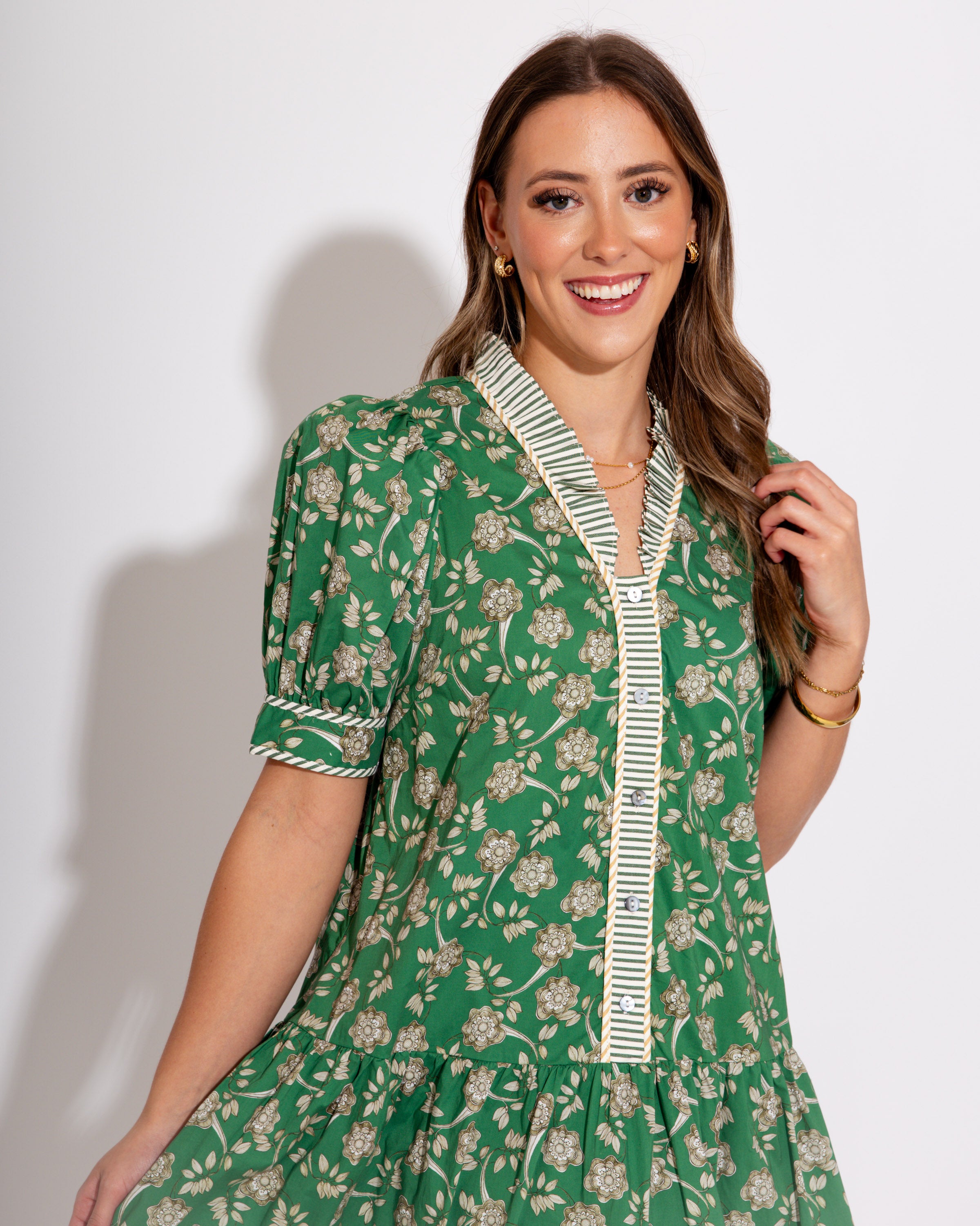 The Striped Border Garden Dress