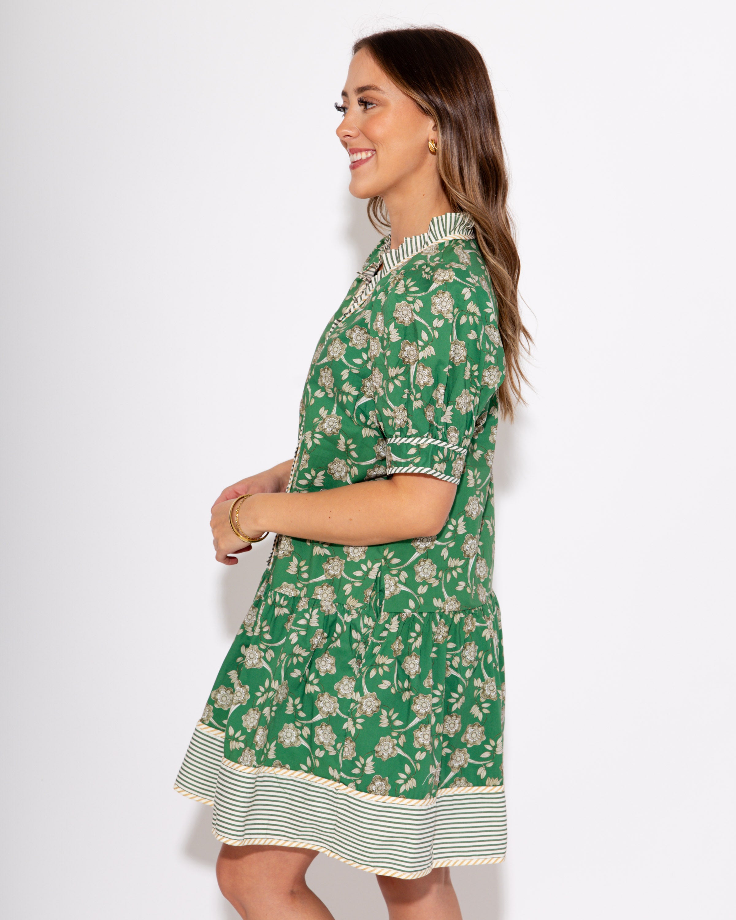 The Striped Border Garden Dress