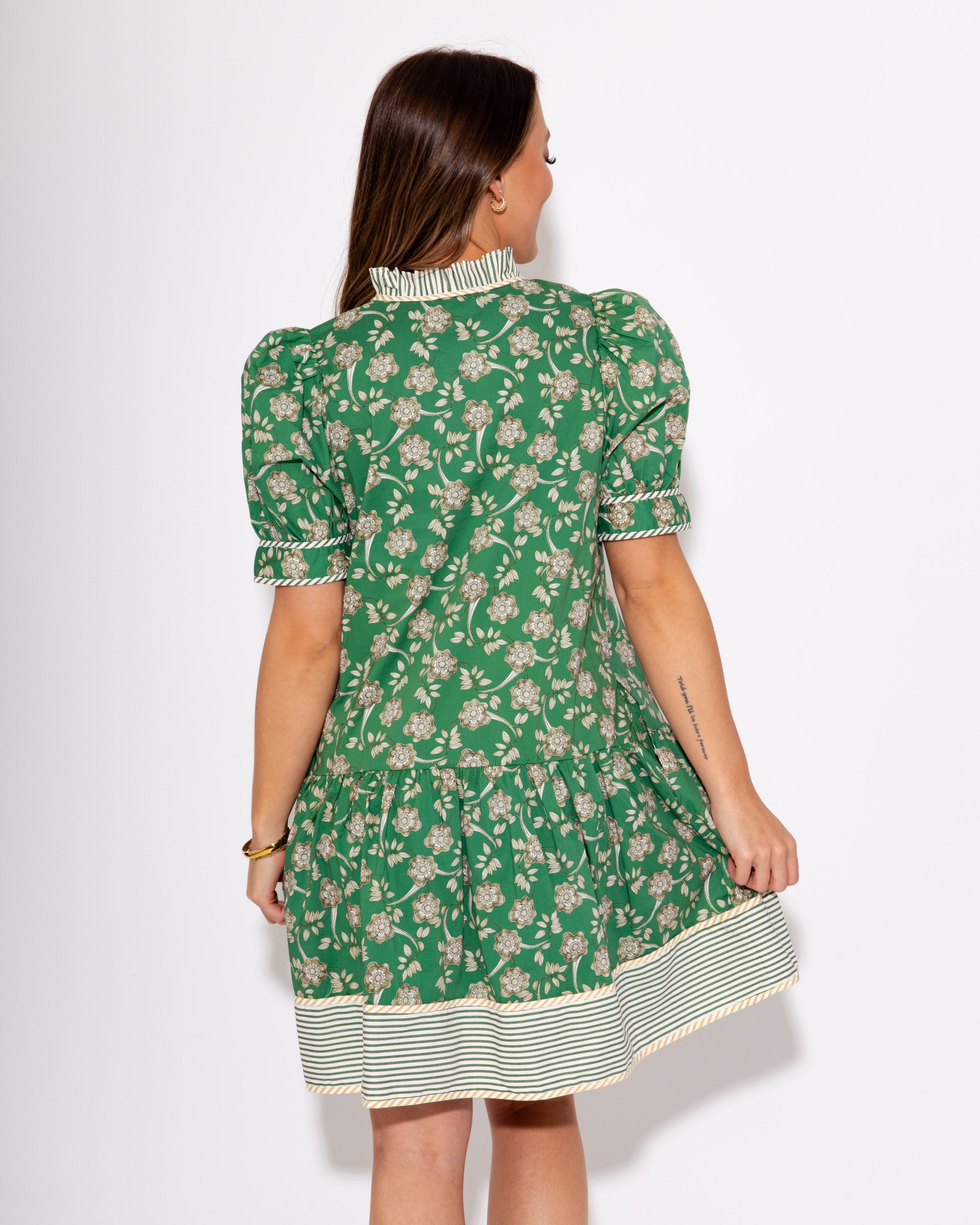 The Striped Border Garden Dress