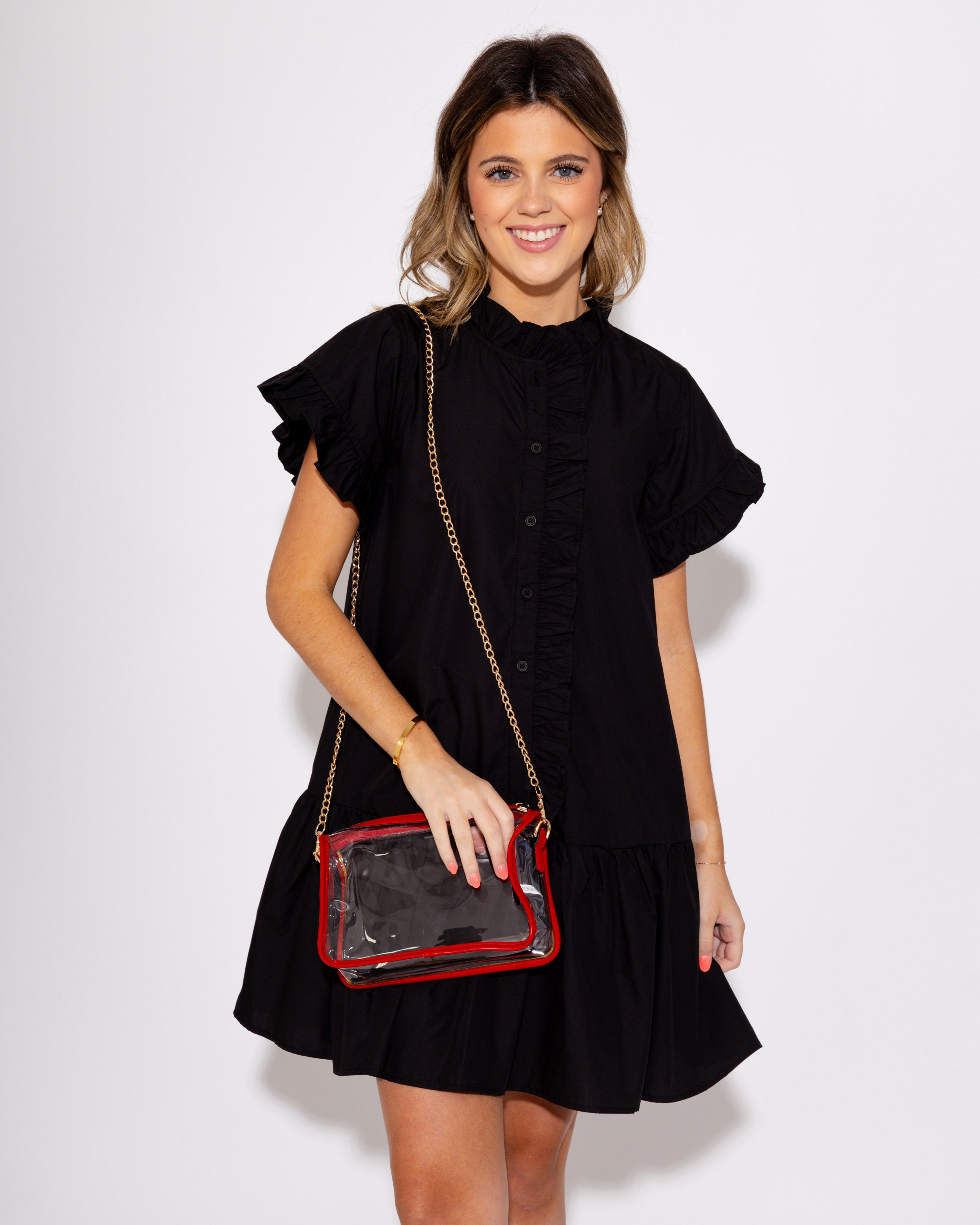 The Stadium Star Clear Bag in Red