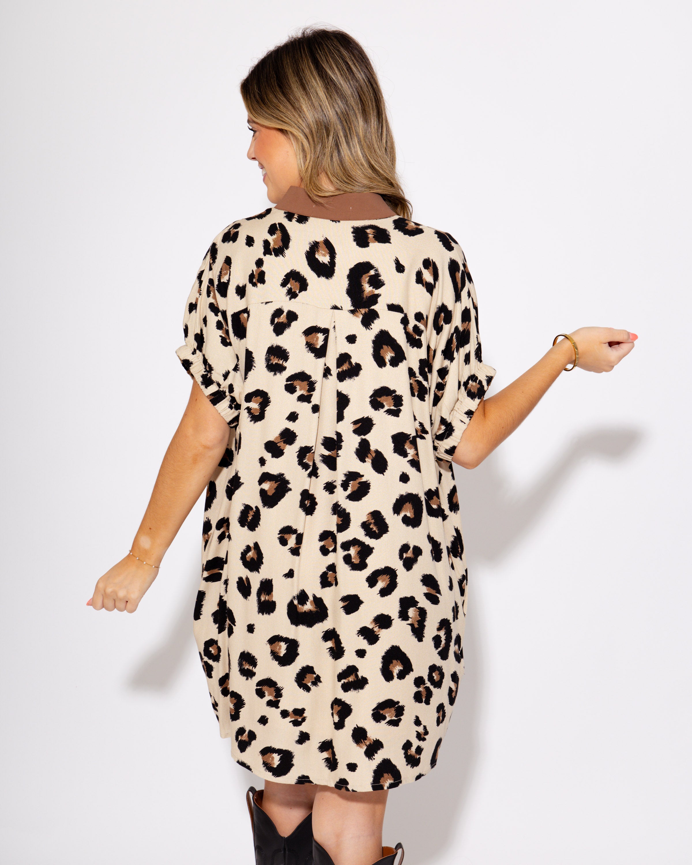 The Luxe Leopard Look Mini Dress