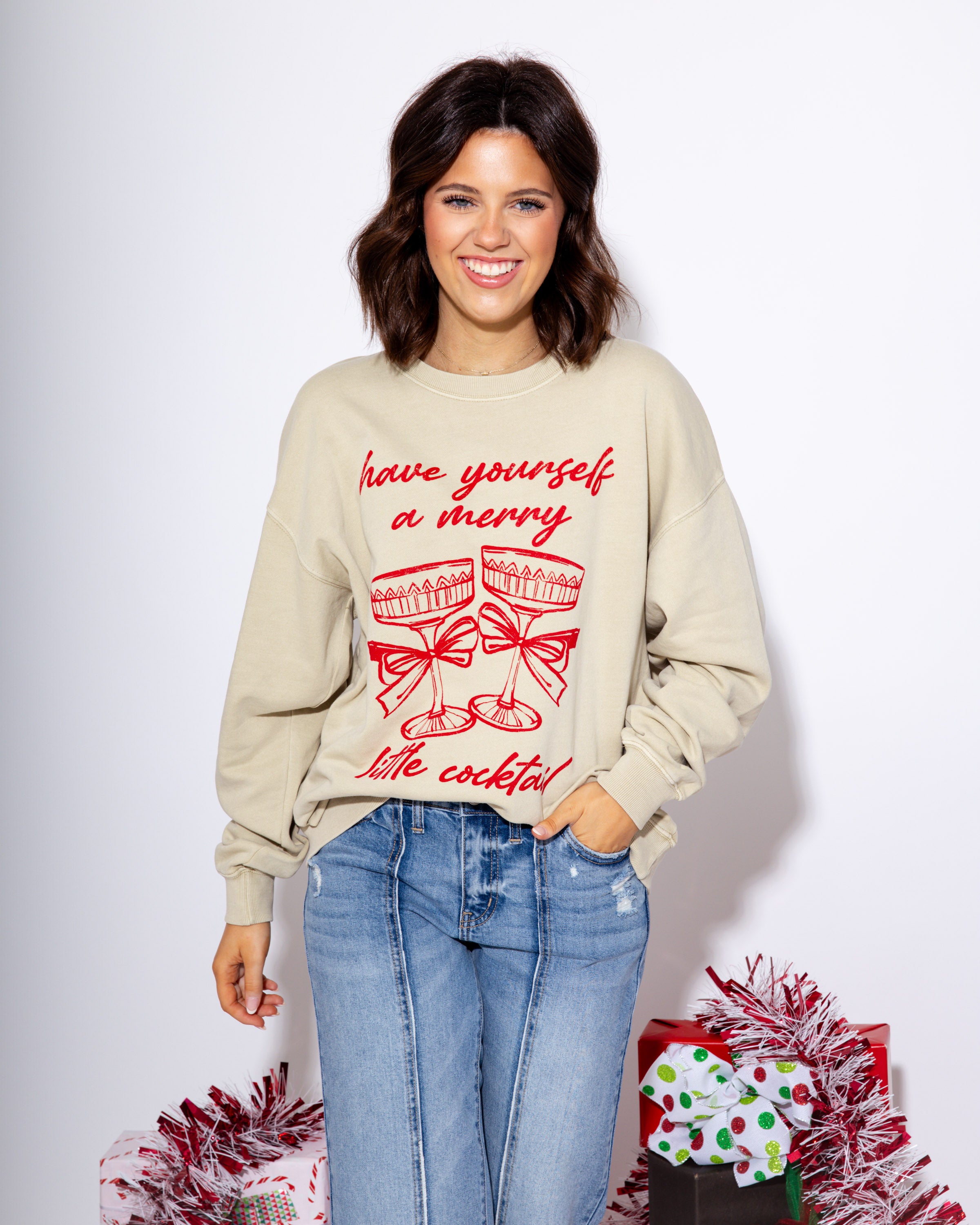 Have Yourself a Merry Little Cocktail Sweatshirt