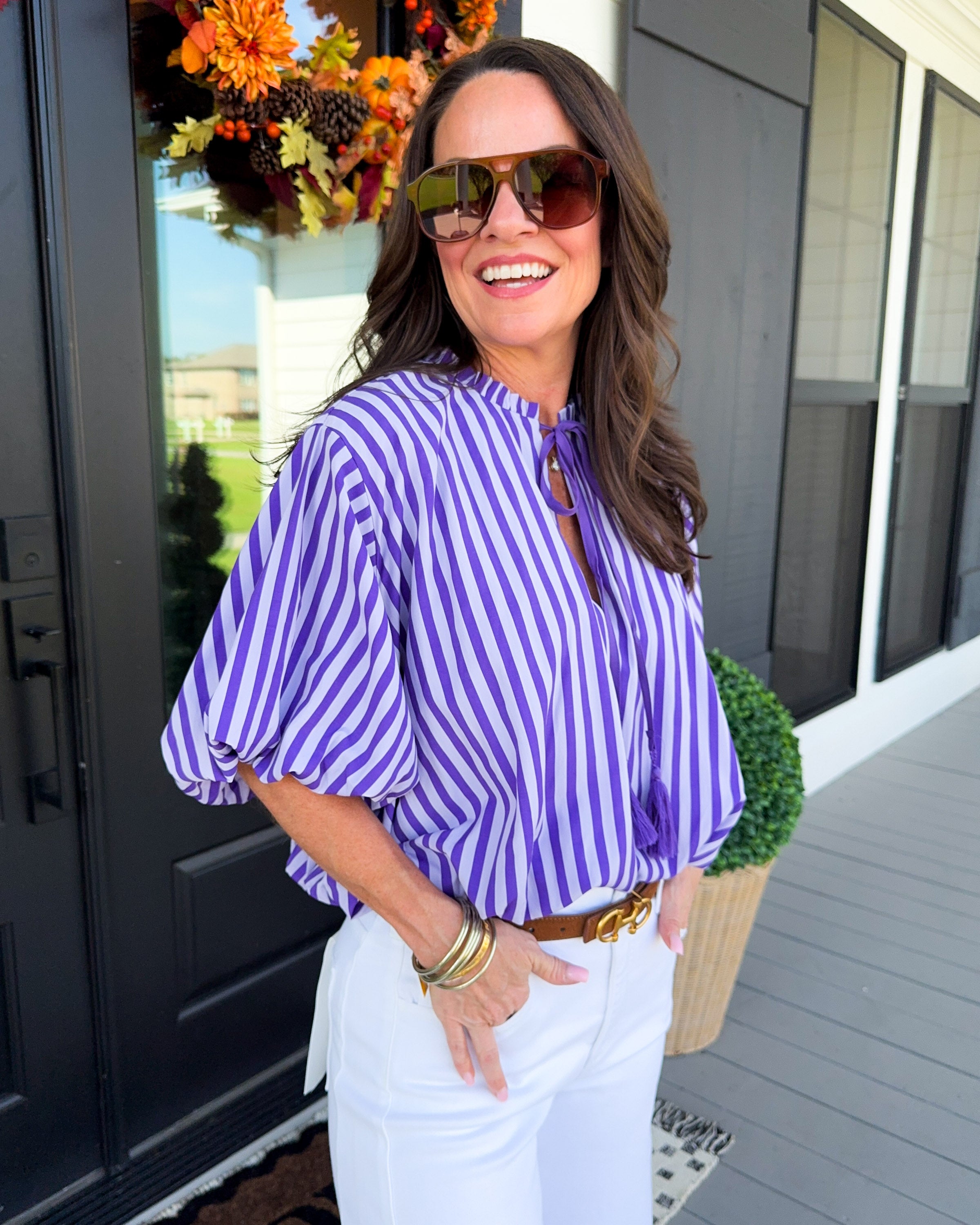 Tassel Tie Balloon Top