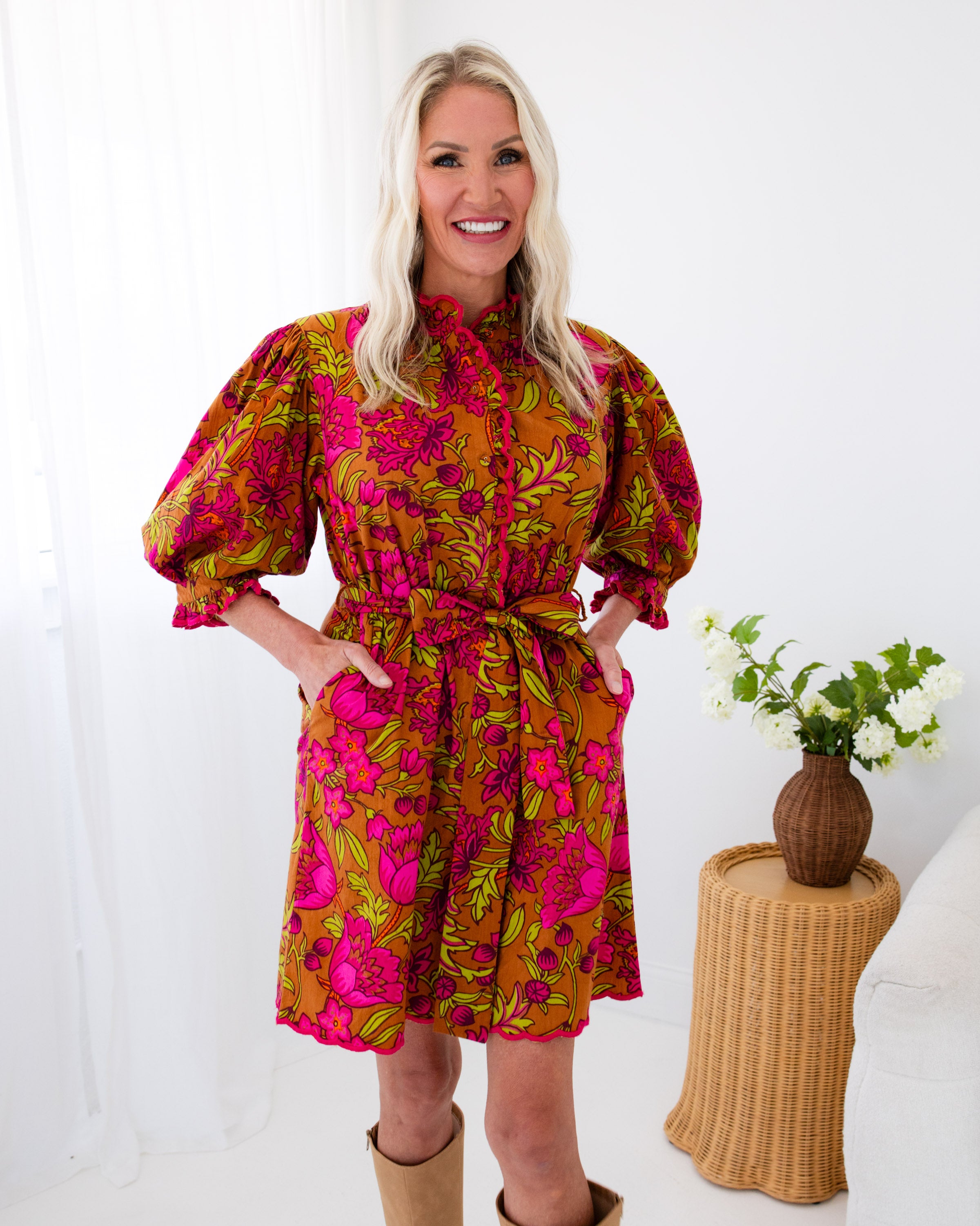 Ivy Jane | Tucked Front Aline Dress