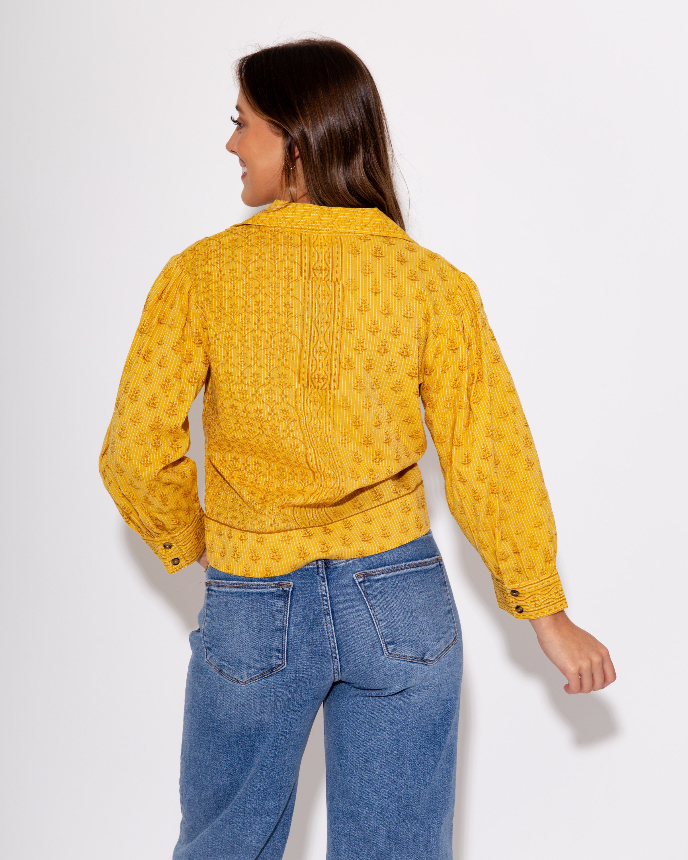 Ivy Jane I Golden Hour Cropped Button up