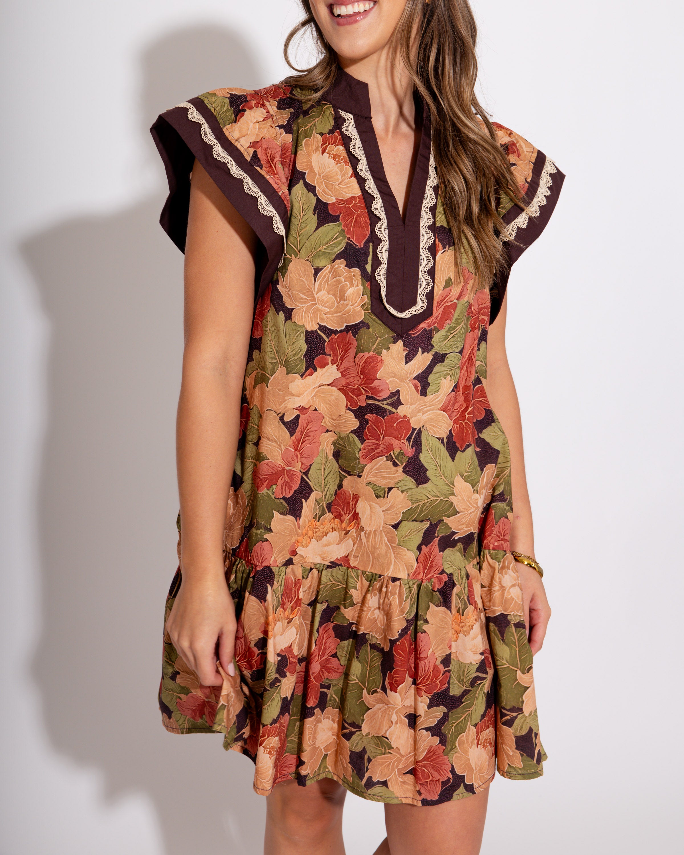 Muted Garden Mini Dress