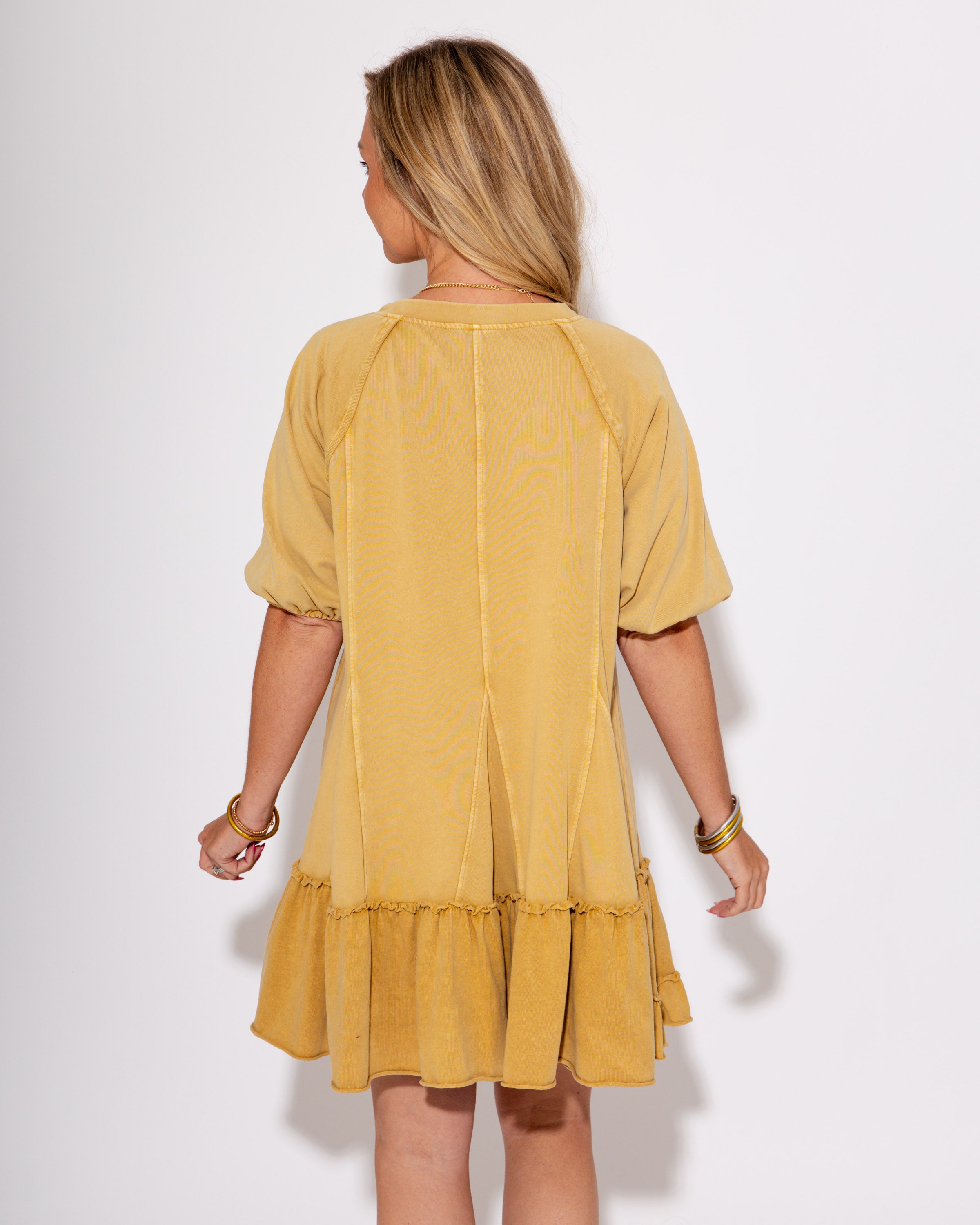 Washed and Whimsy Eyelet Mini Dress