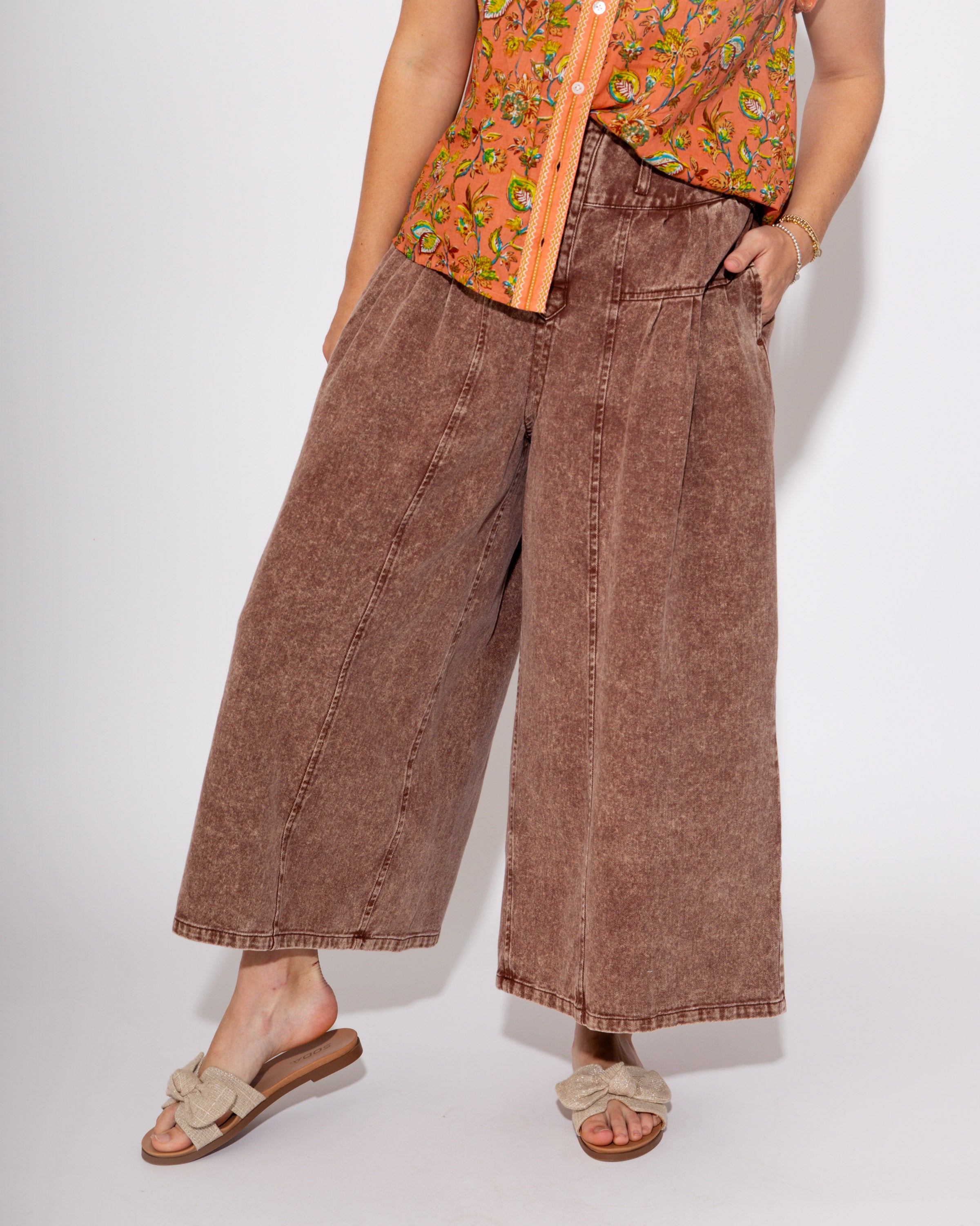 Polished in Pleats Wide Leg Pants