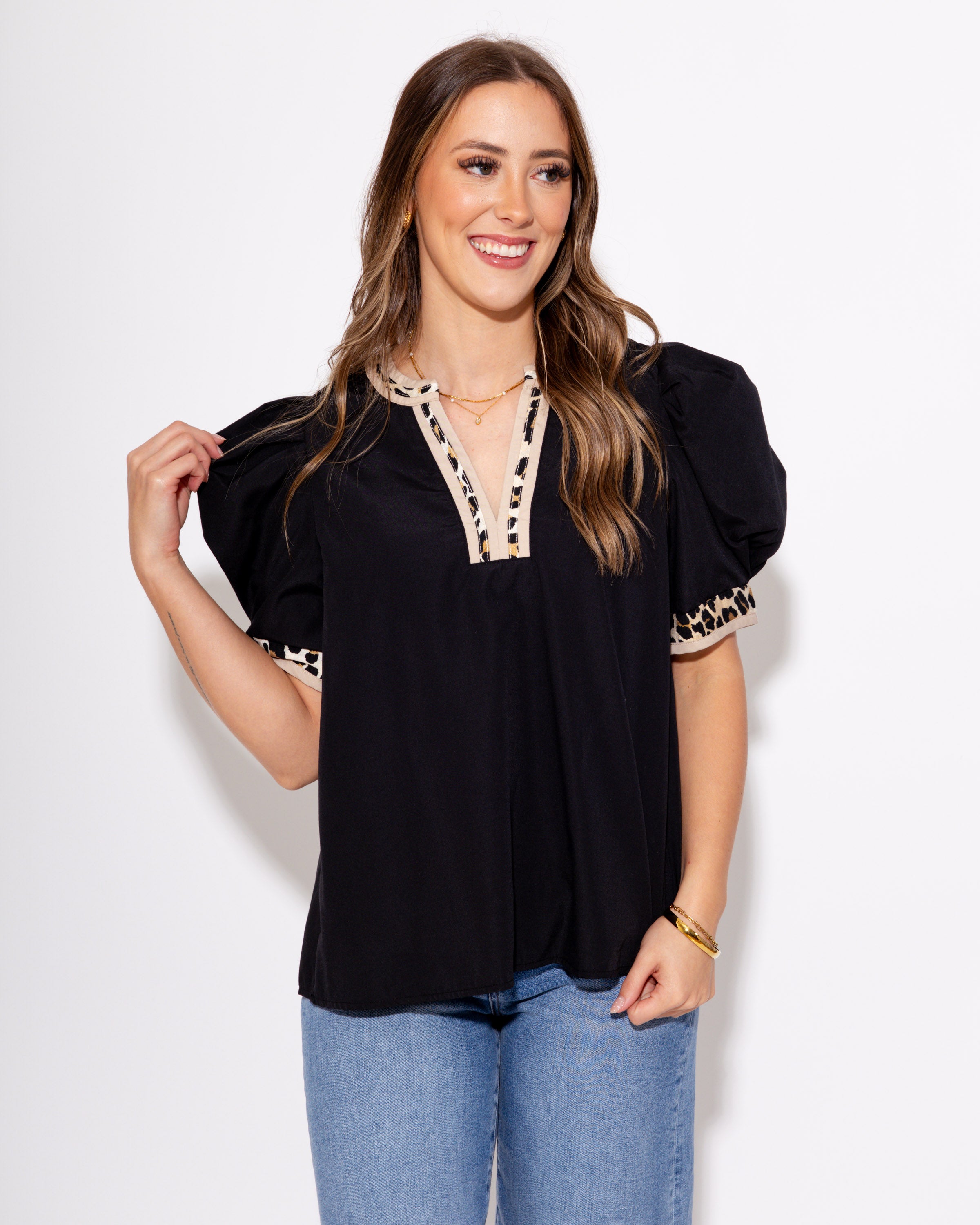 Barely Wild Top in Black