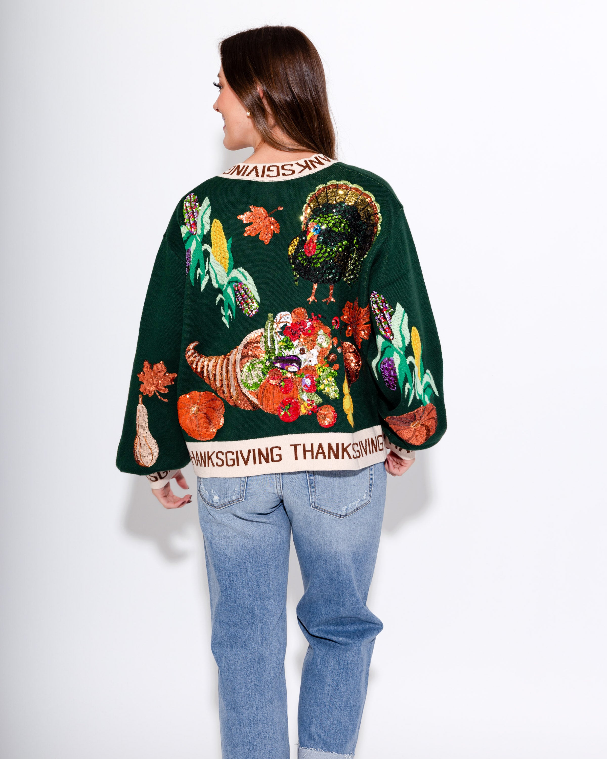'Thanksgiving' Button Cardigan