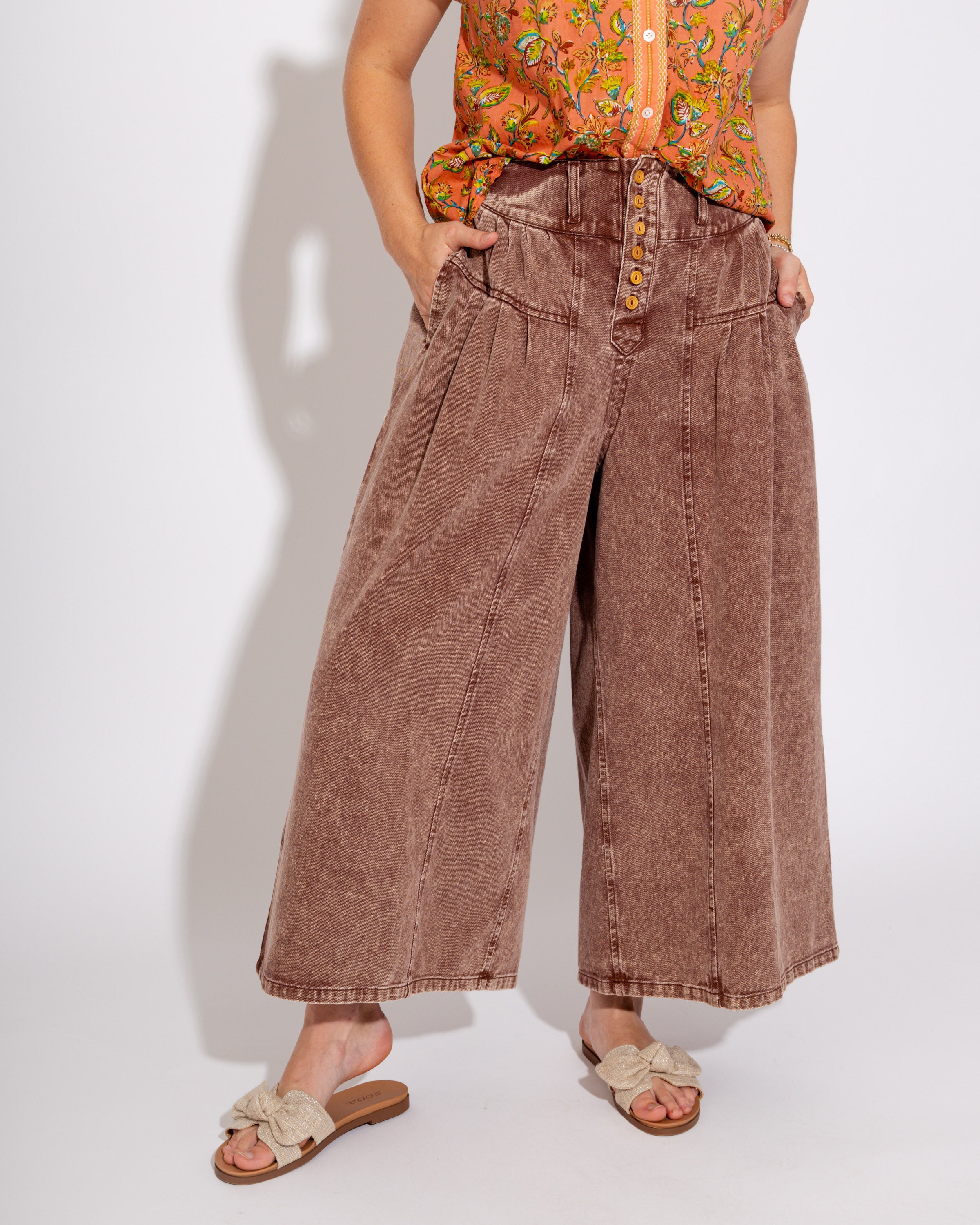 Polished in Pleats Wide Leg Pants