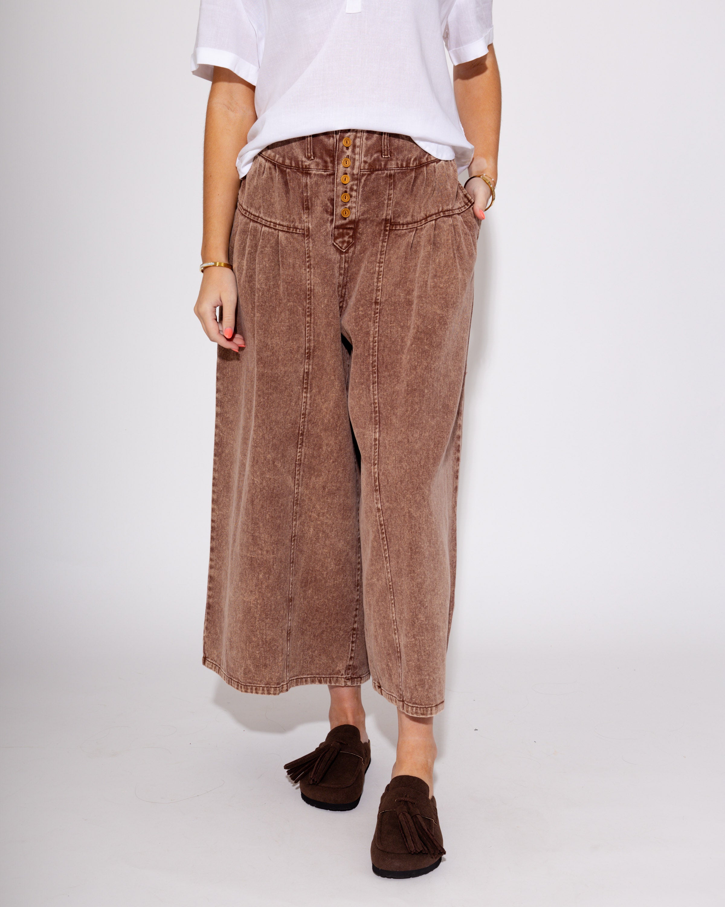 Polished in Pleats Wide Leg Pants