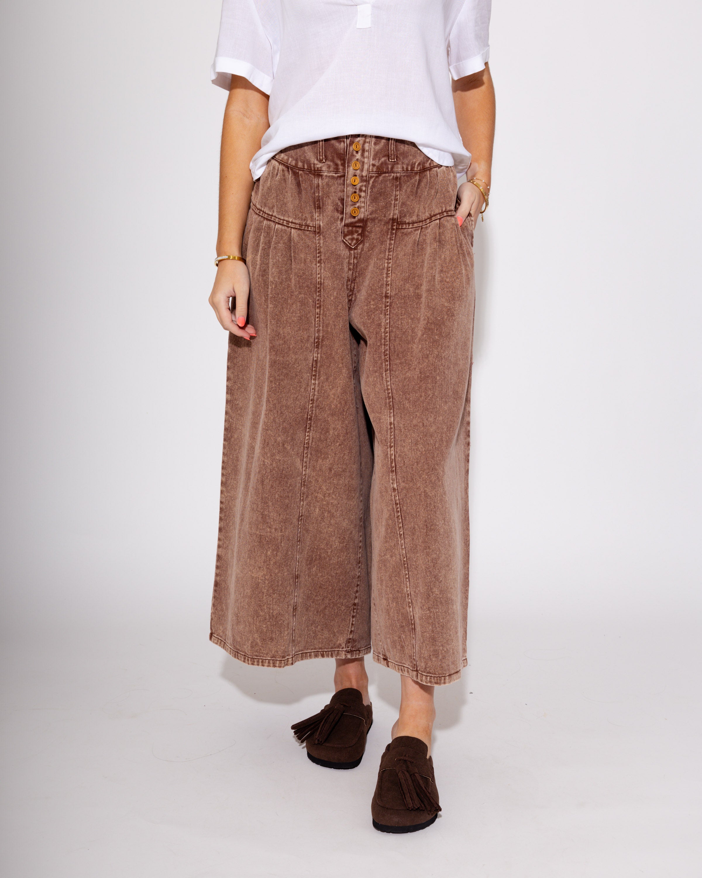 Polished in Pleats Wide Leg Pants
