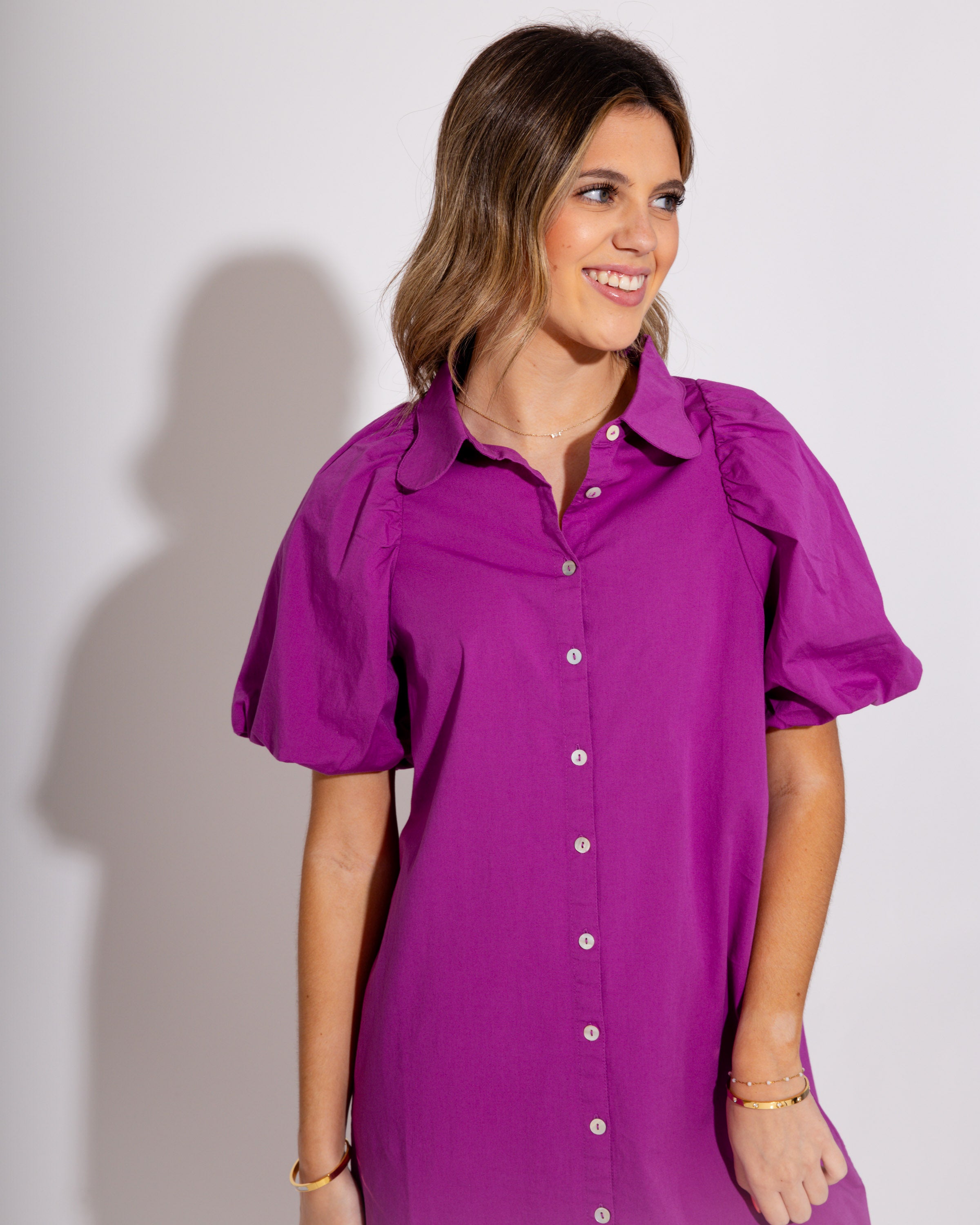 Jude Connally | Lovey Dress in Amethyst