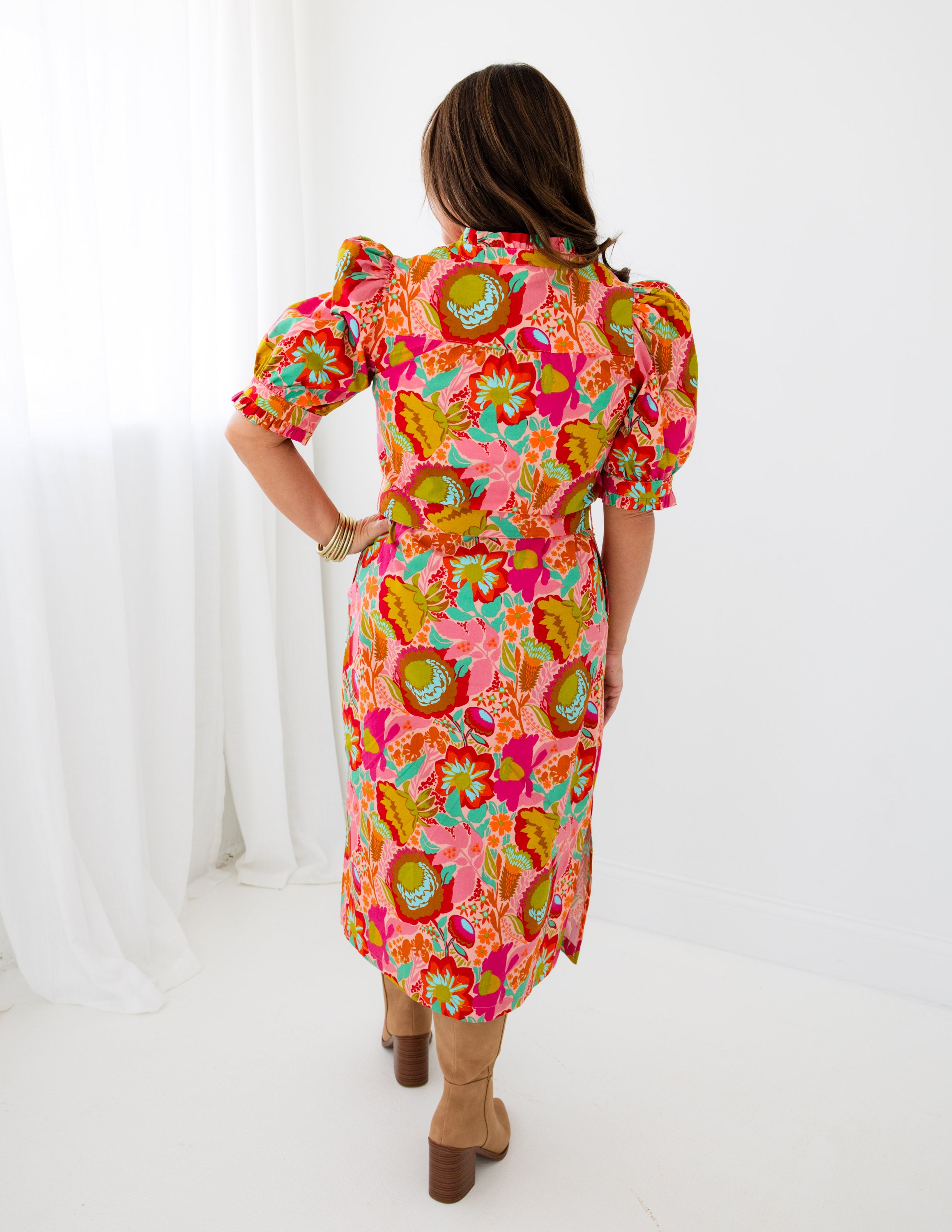 Ivy Jane | Bouquet Midi Shirt Dress