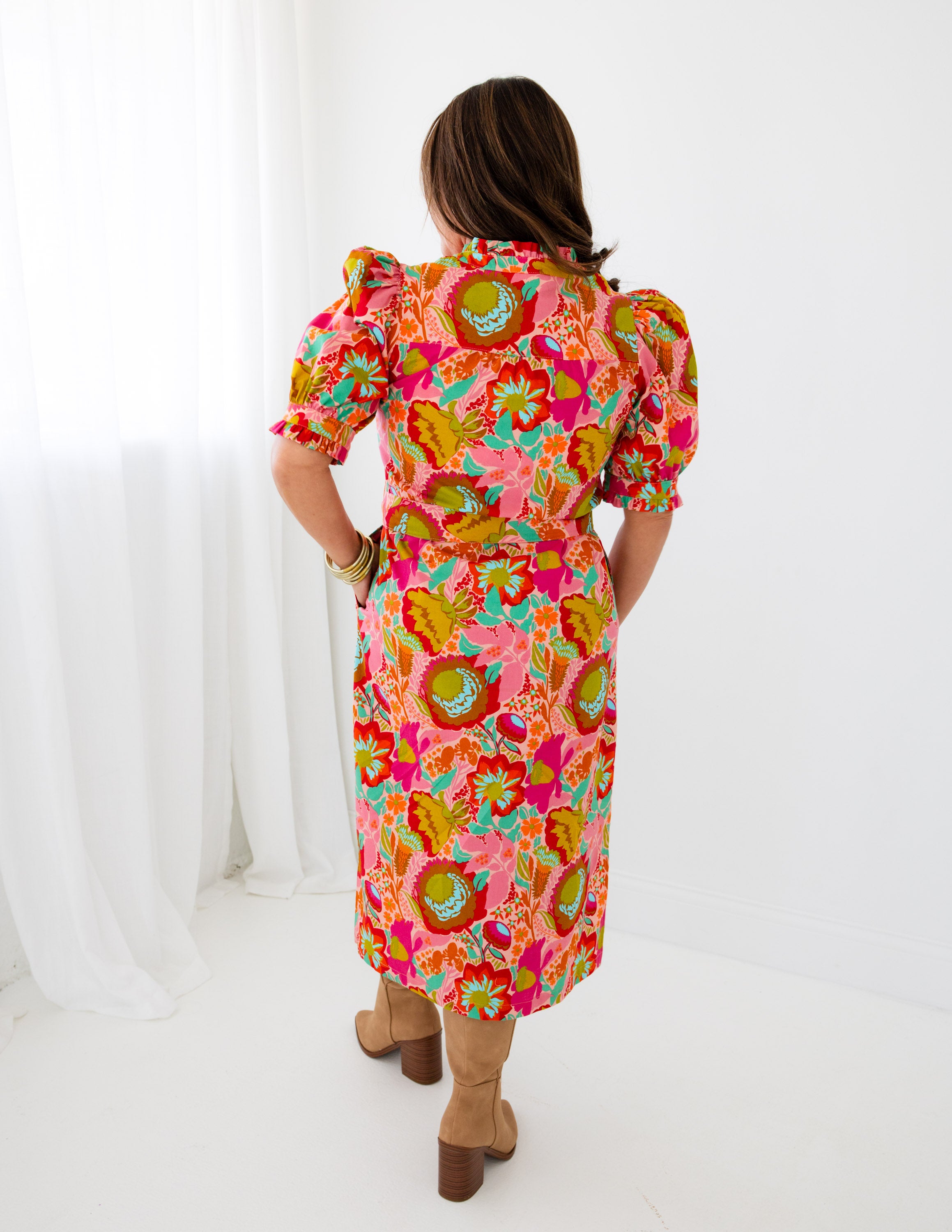 Ivy Jane | Bouquet Midi Shirt Dress