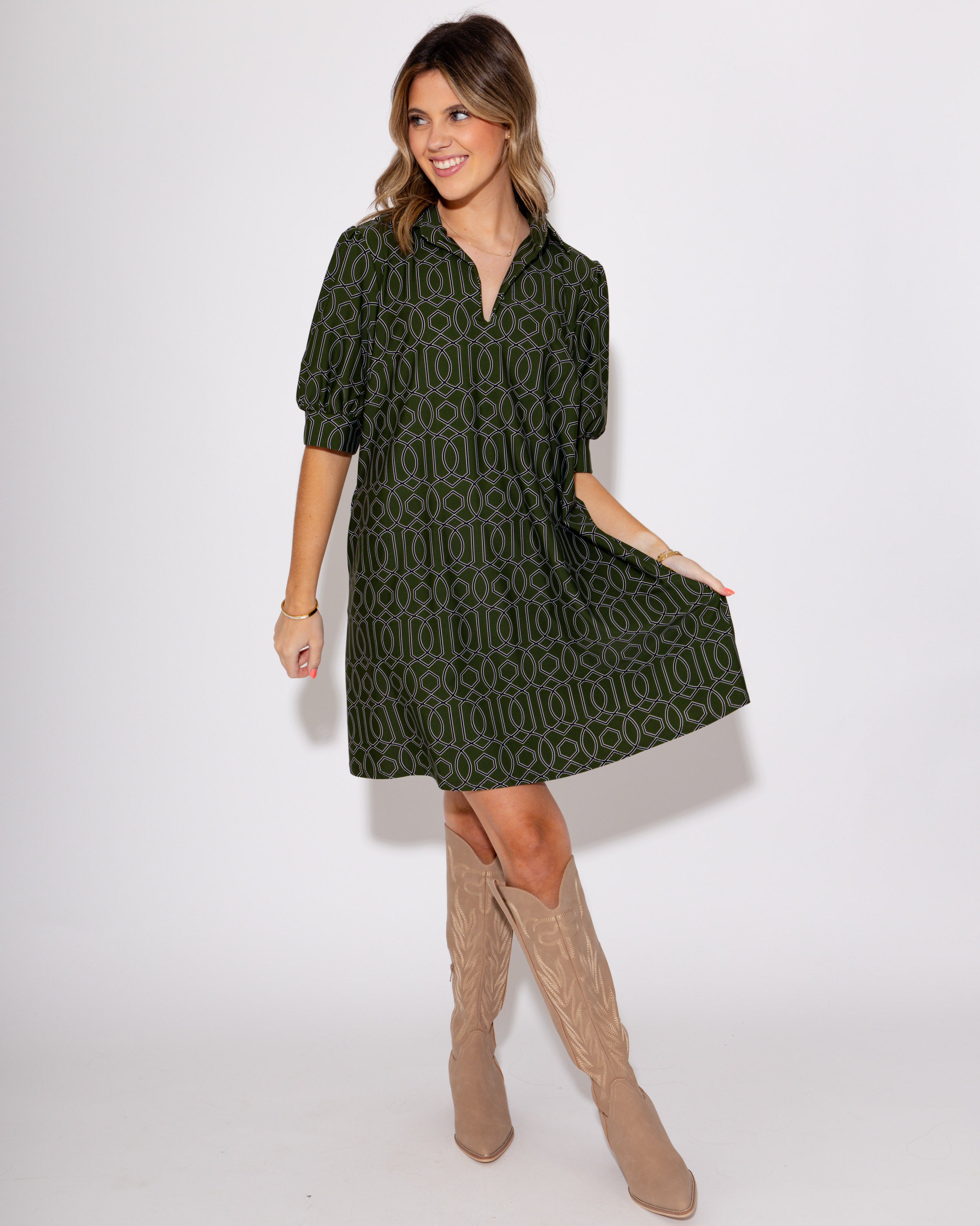 The Samara Cedar Wood Western Tall Boot