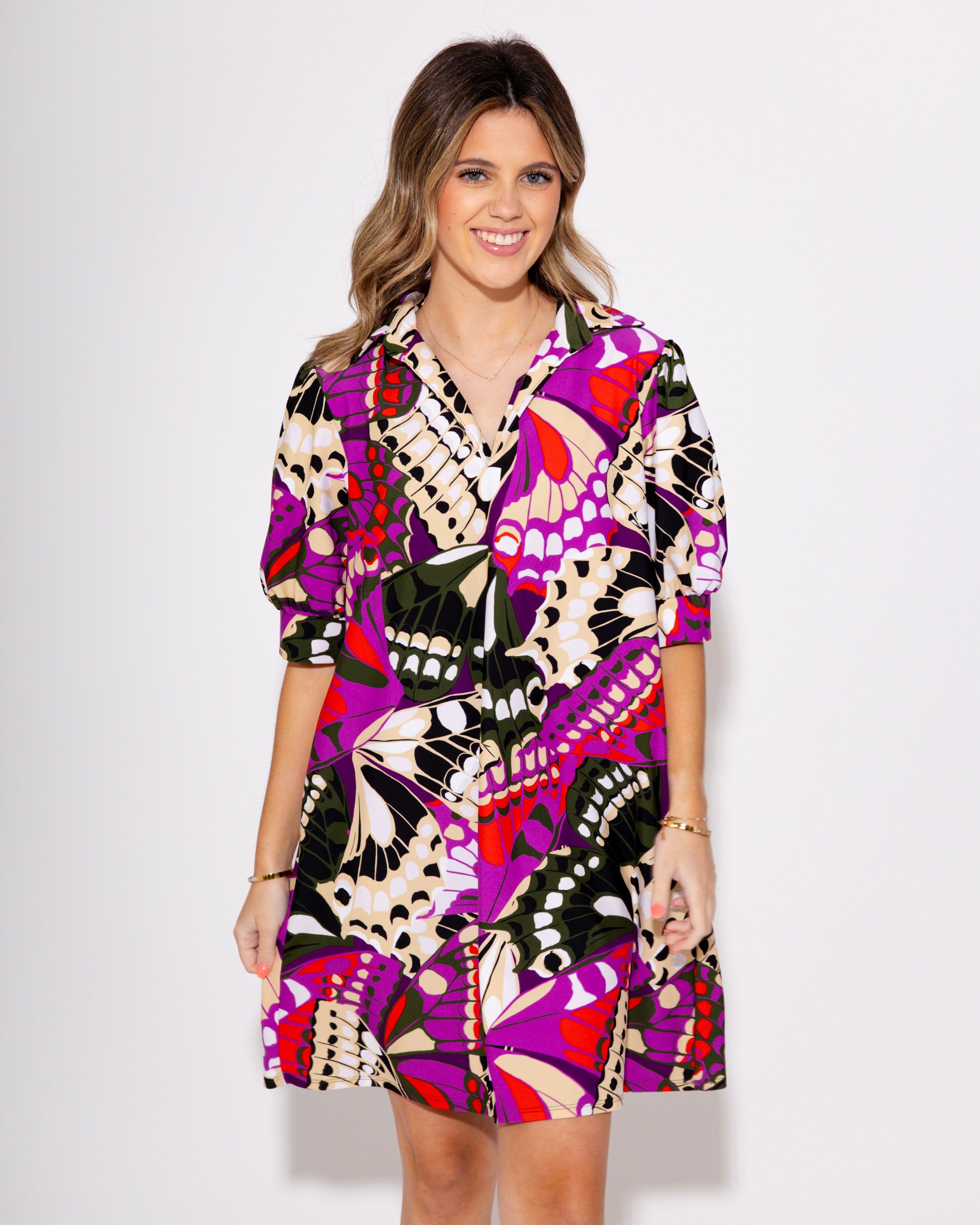 Jude Connally | Emerson Dress in Butterfly Mosaic