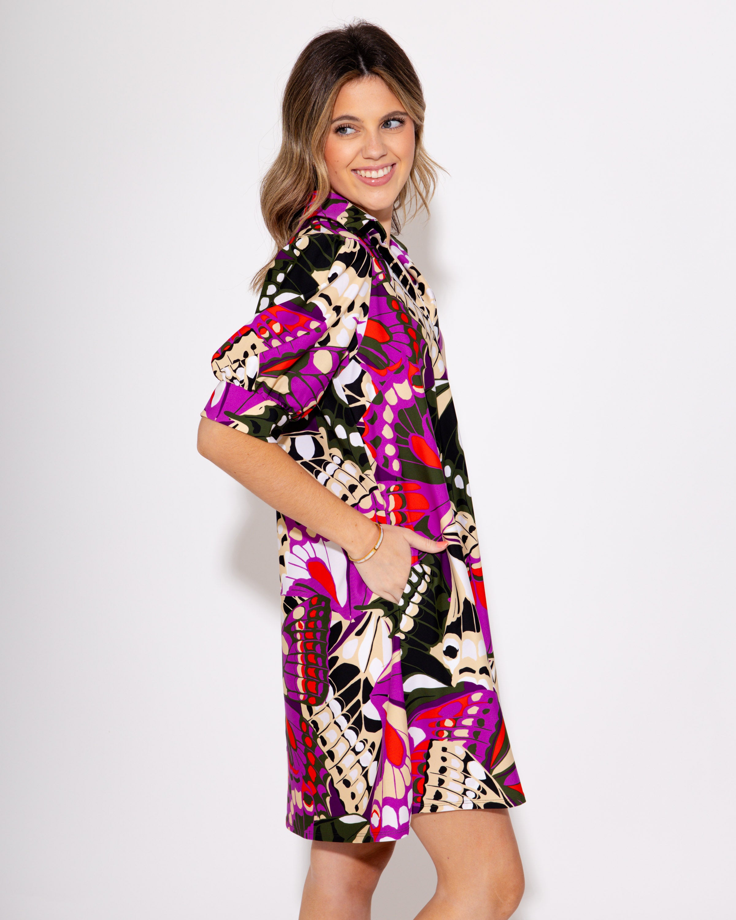 Jude Connally | Emerson Dress in Butterfly Mosaic