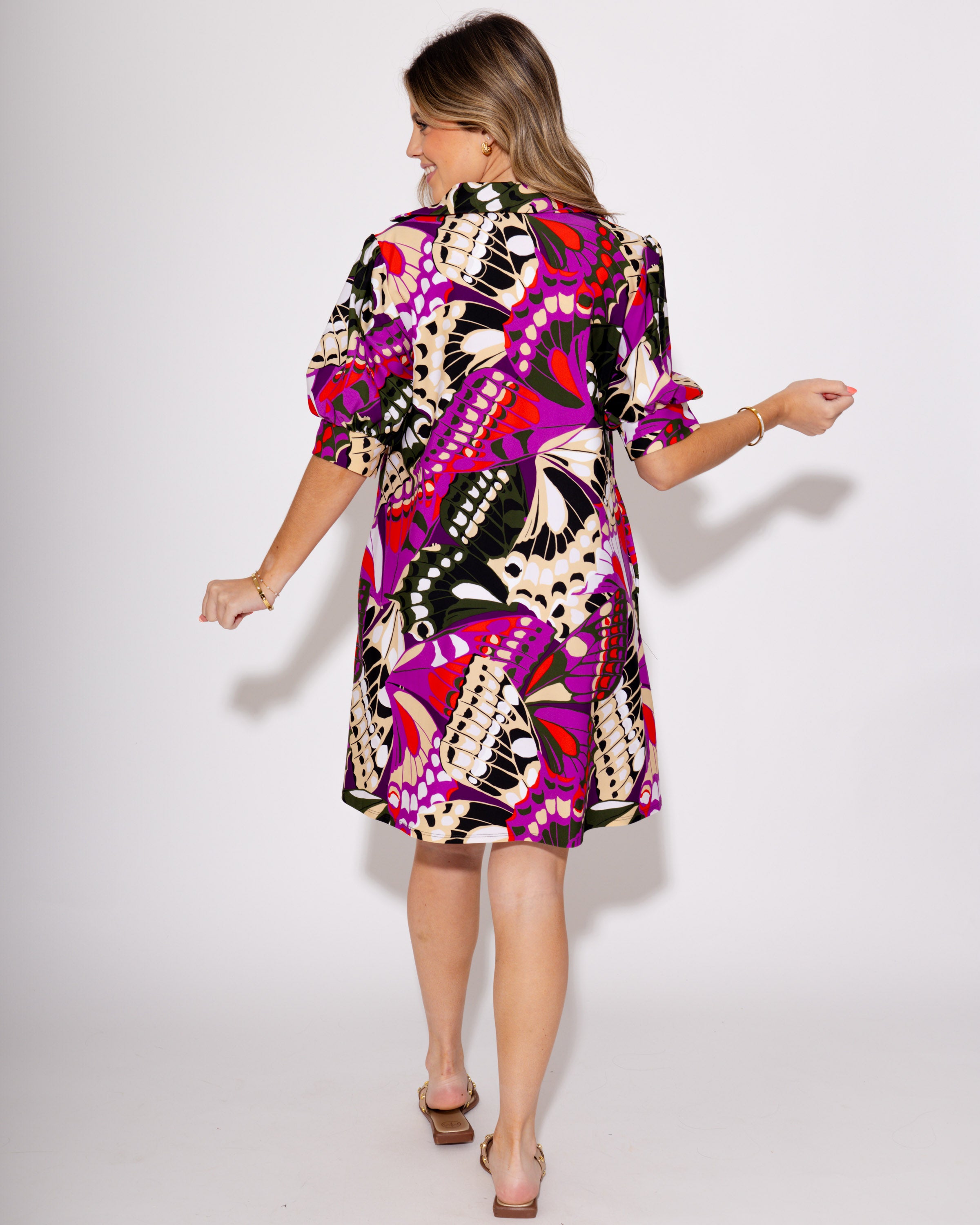 Jude Connally | Emerson Dress in Butterfly Mosaic