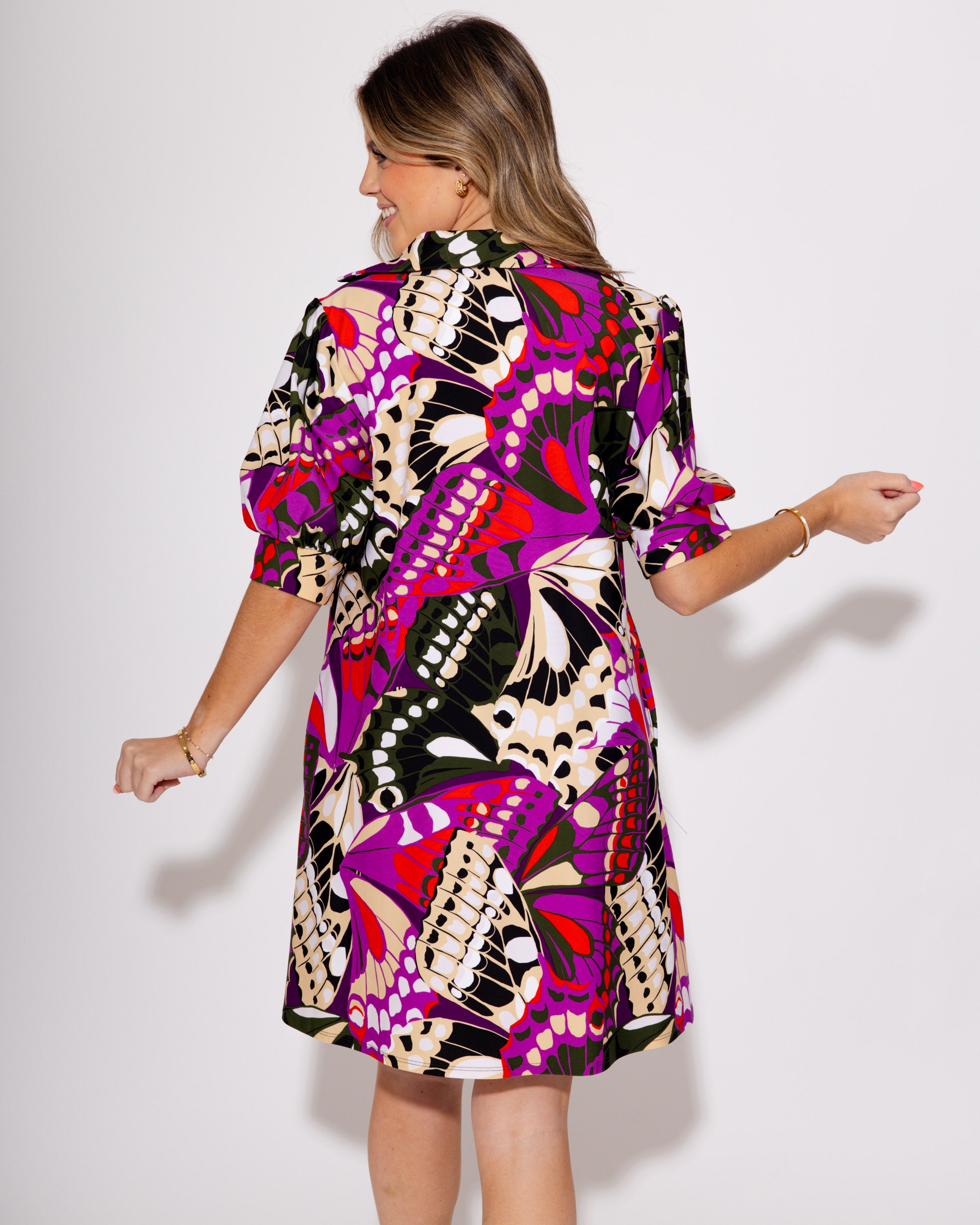 Jude Connally | Emerson Dress in Butterfly Mosaic