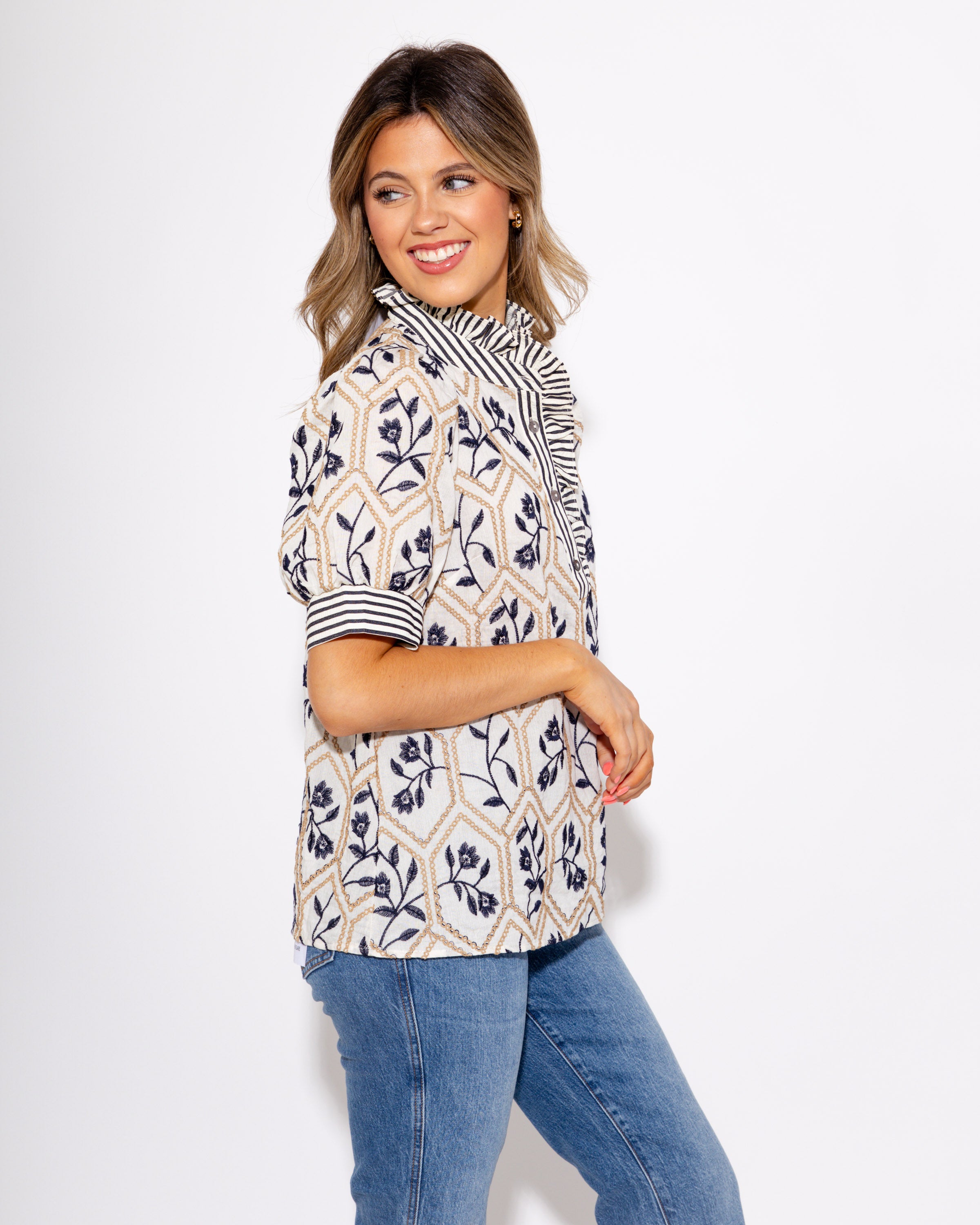Embroidered Bloom Top