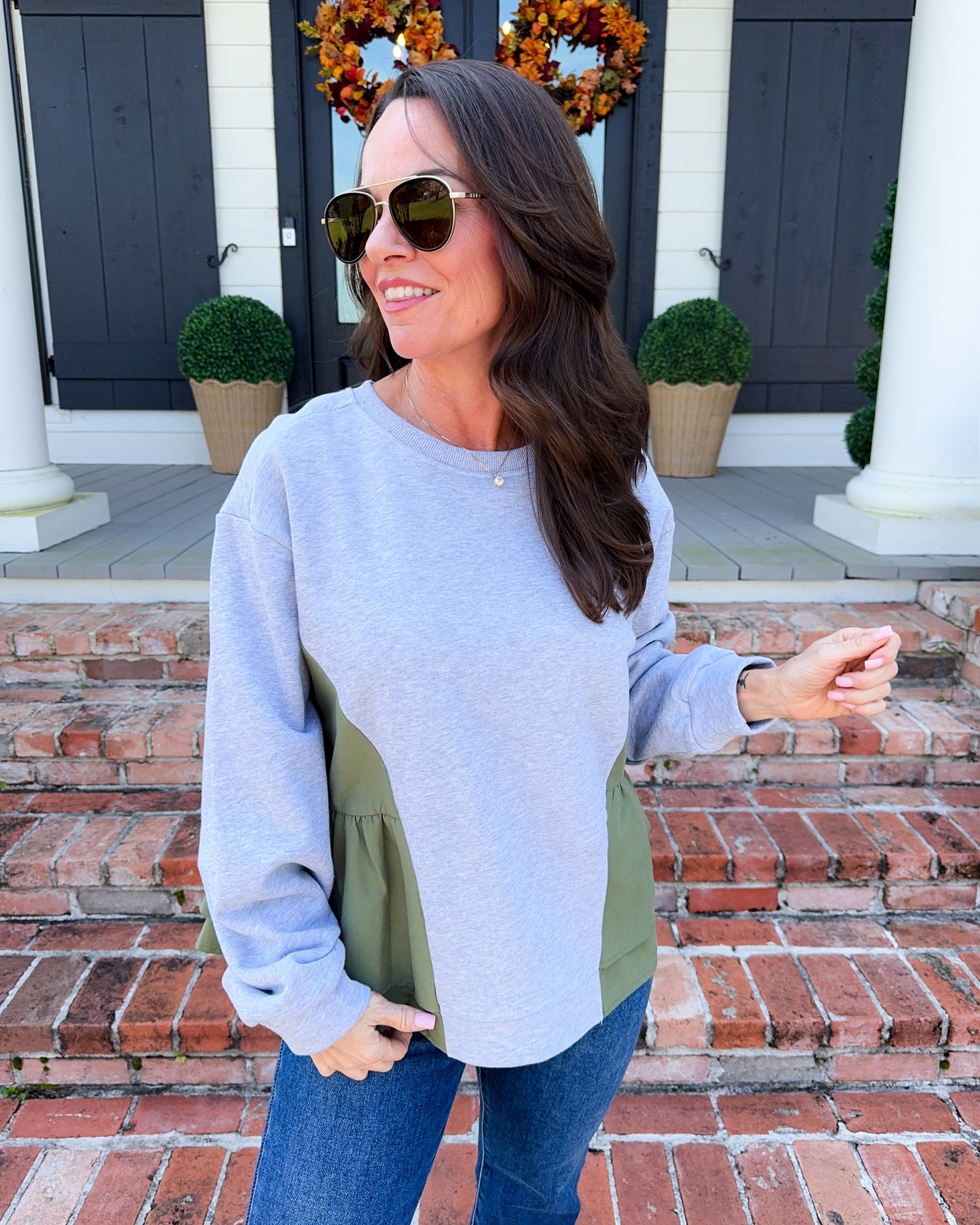 Cozy Colorblock Sweatshirt