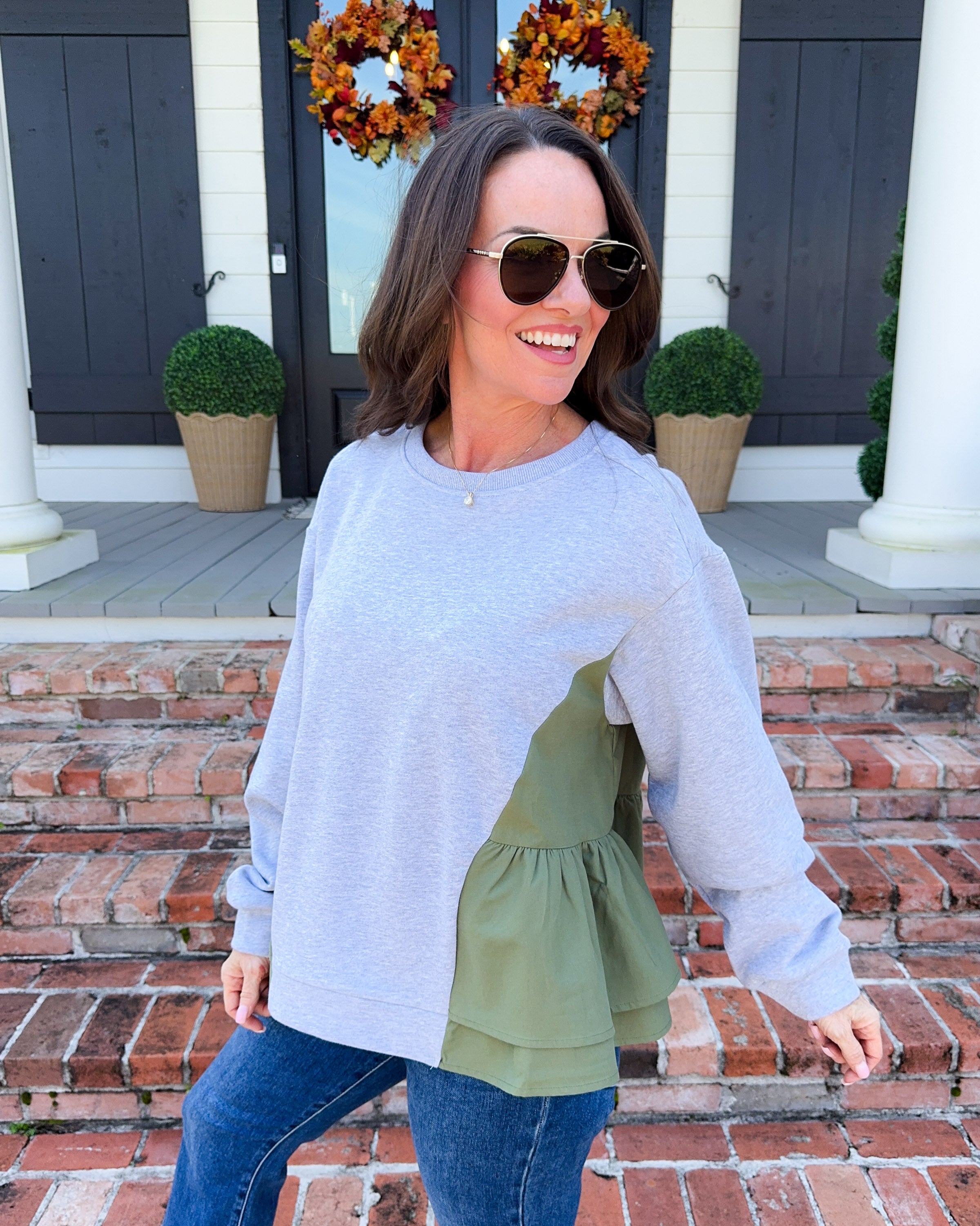 Cozy Colorblock Sweatshirt