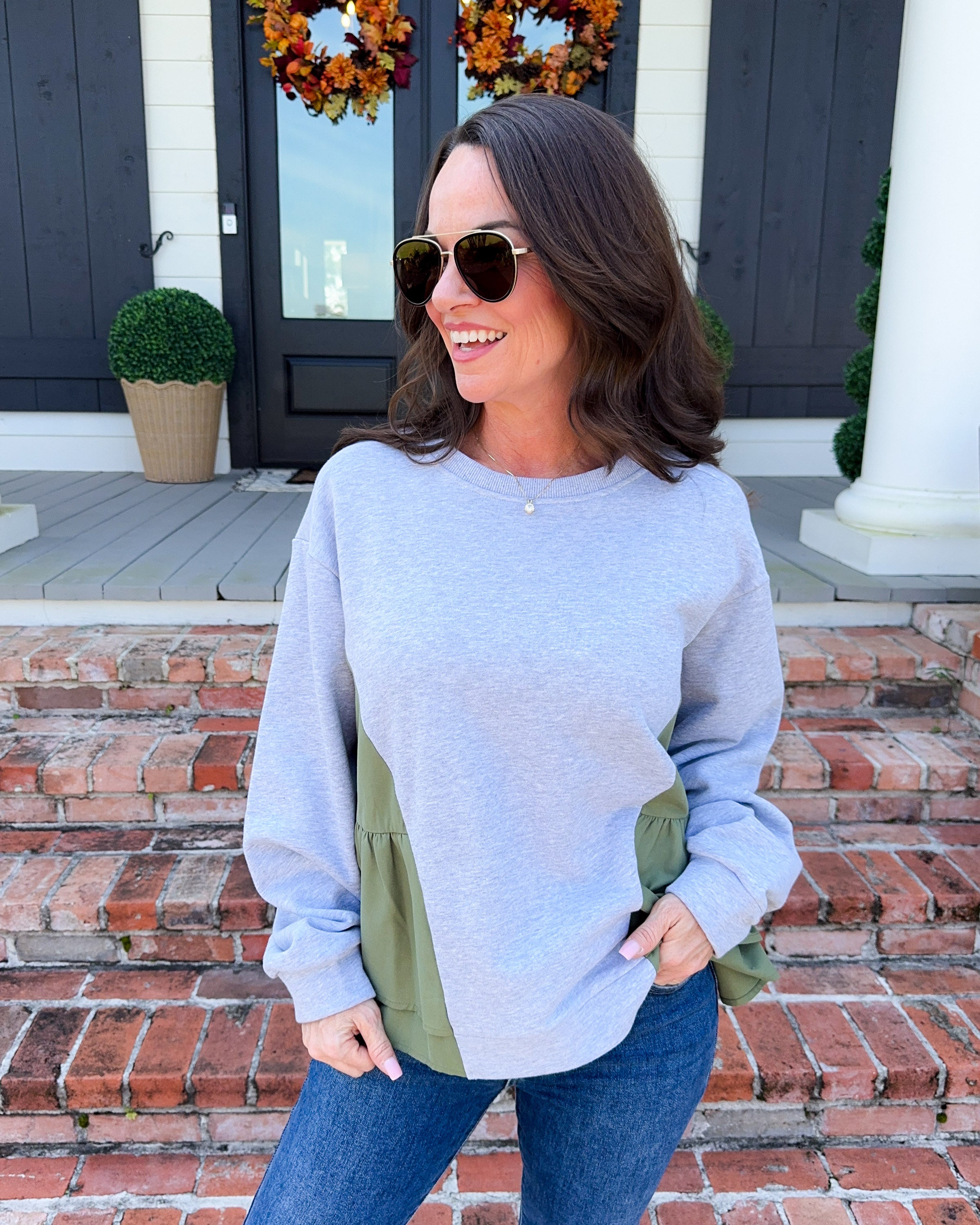 Cozy Colorblock Sweatshirt