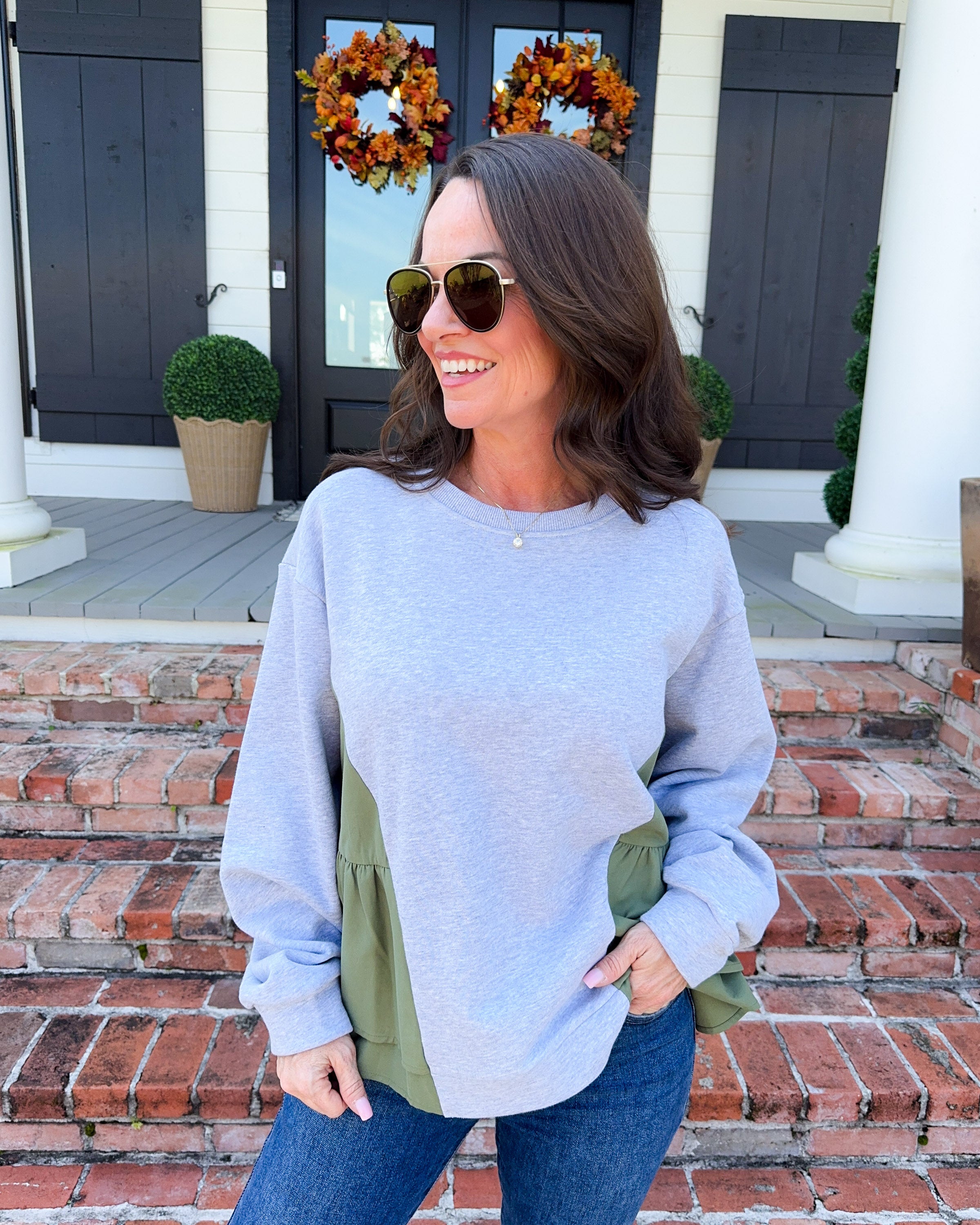 Cozy Colorblock Sweatshirt