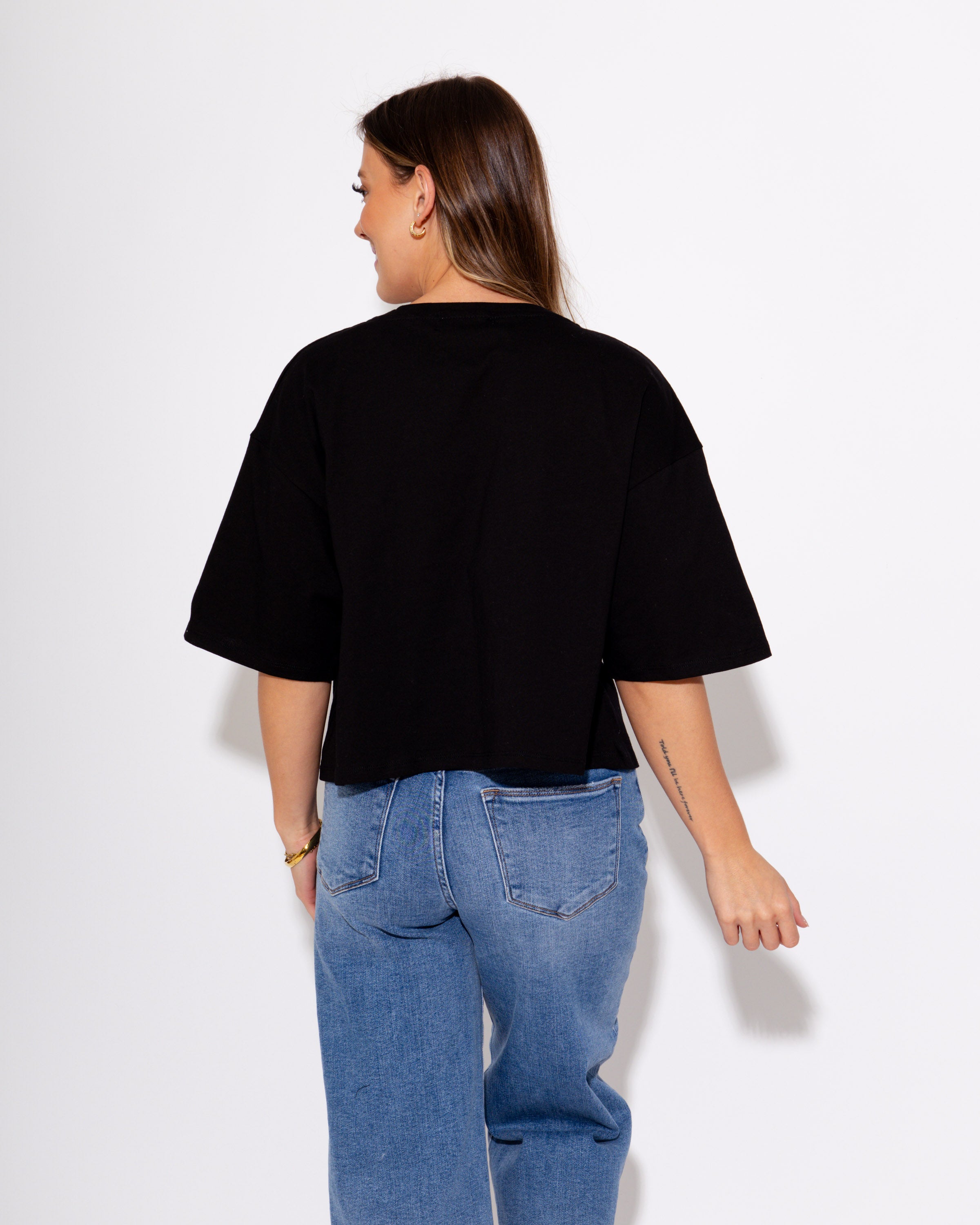 Touchdown Twill Game Day Top in Black